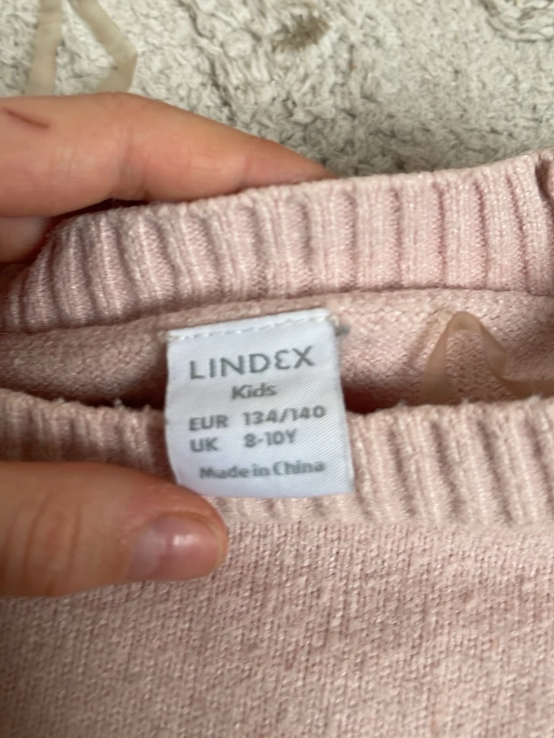 Ljusrosa stickad tröja - 3