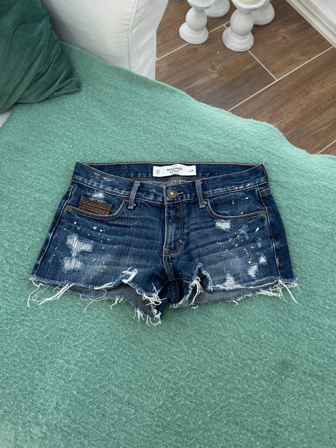 Abercrombie & fitch lågmidjade jeansshorts  - 2