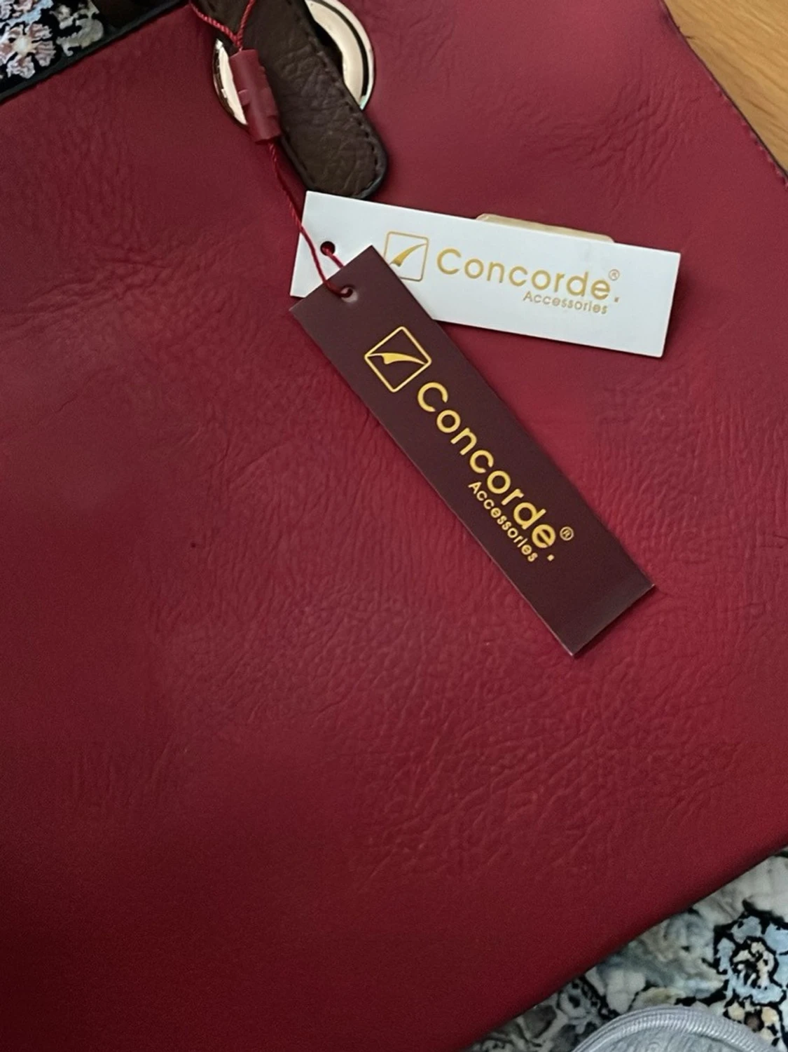 Vinröd datorväska från Concorde - 3