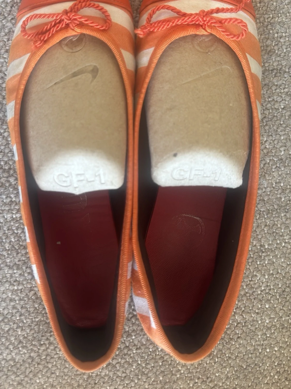 Randiga orange ballerinas från Kokua Barcelona - 1