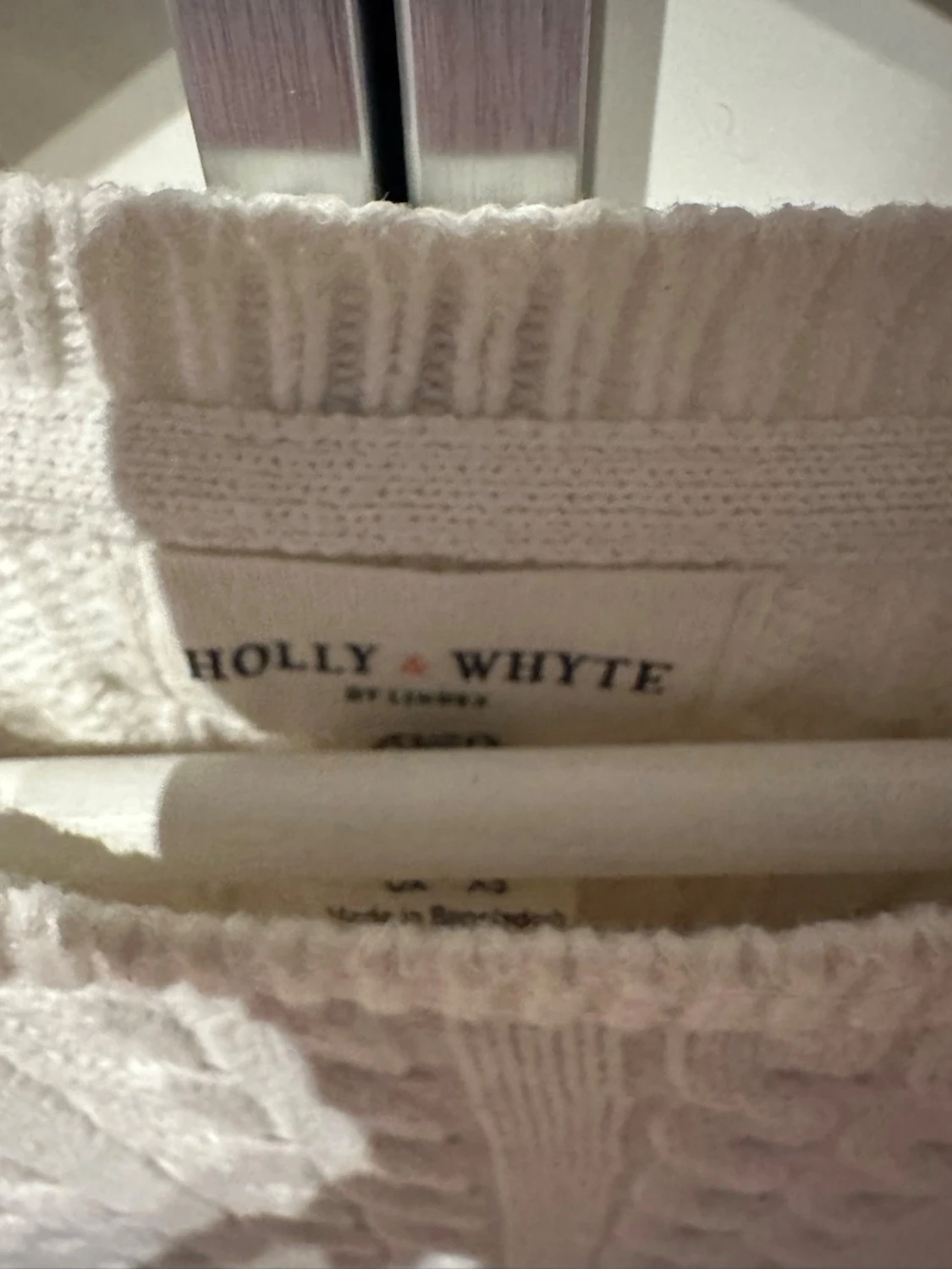 Vit kabelstickad tröja Holly & Whyte - 1