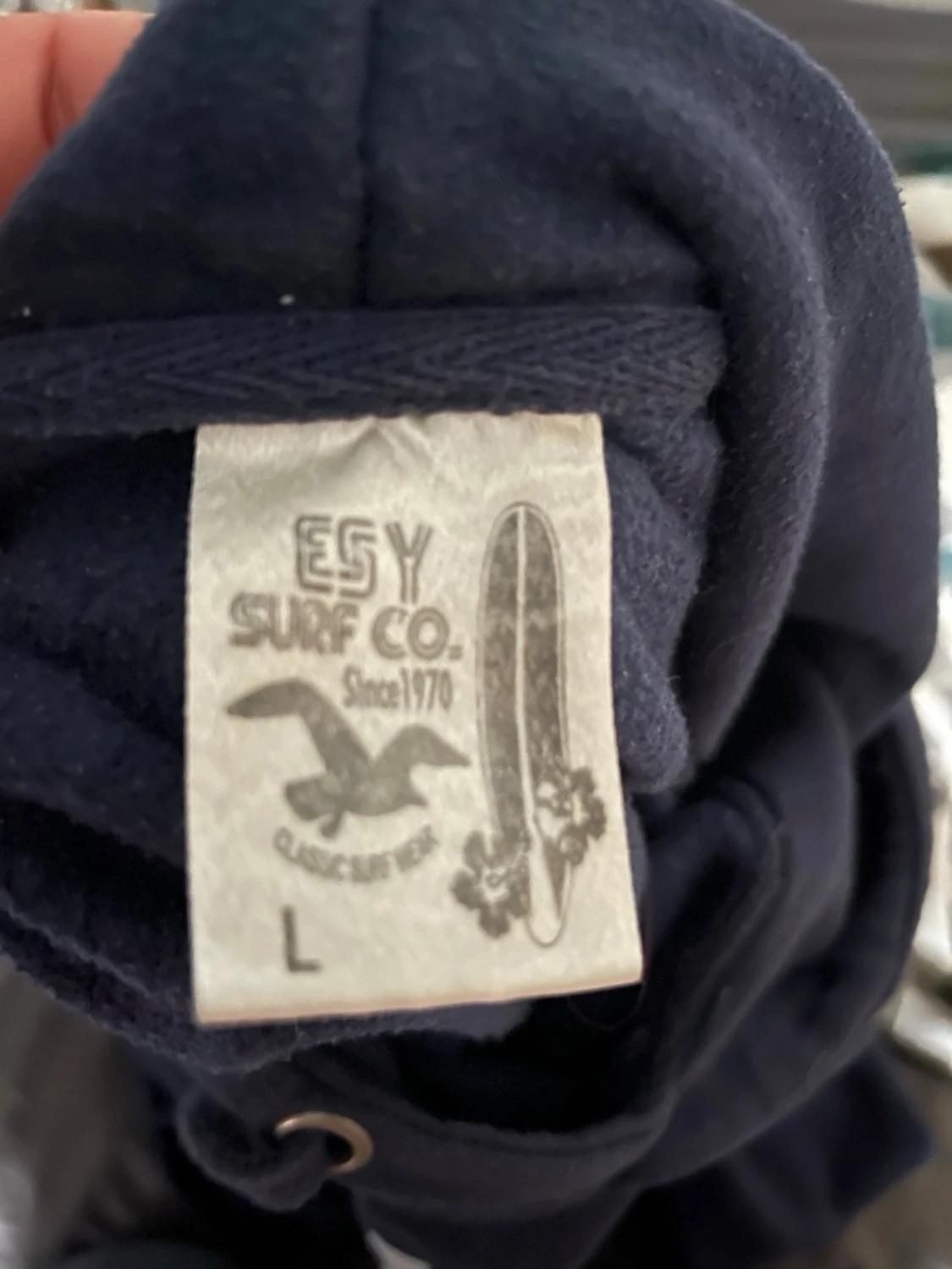 Mörkblå hoodie från ESY Surf Co. - 1