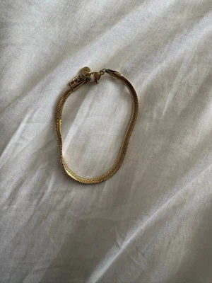  armband Edbland - Guldig platt kedja