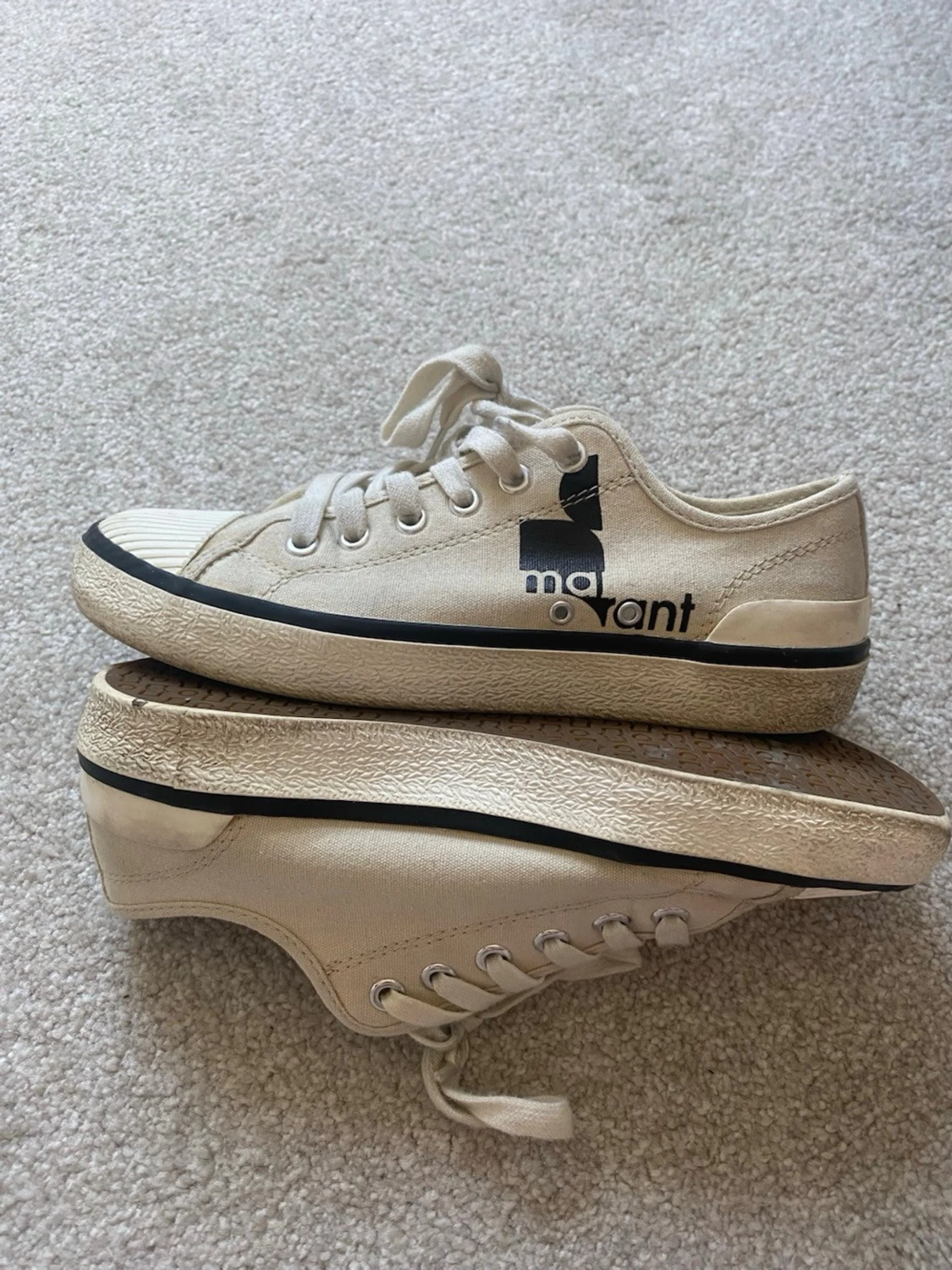 Beiga sneakers från Isabel Marant - 4