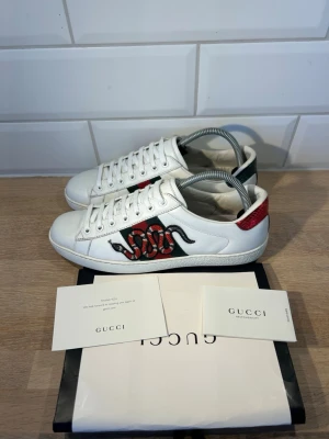 Gucci Ace Snake  - Gucci Ace i mycket bra skick🐍| Storlek: 41 passar 42, innersula: Ca 27cm | Og: Påse, dust bag och kort | Vid frågor eller diskussion om pris är det bara att skriva✍🏼| Frakt inom 48h📦