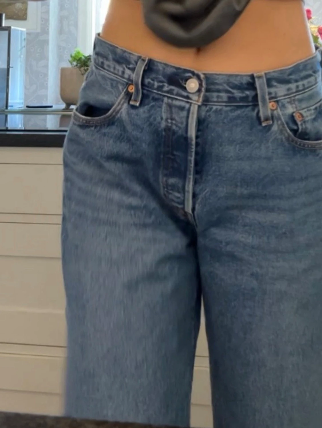 Blå baggy jeans från Levi's - 2