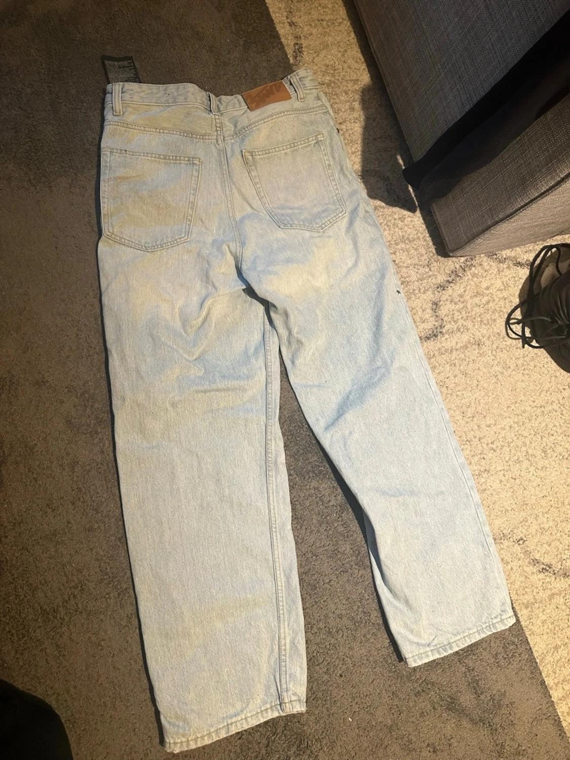 Ljusblå  jeans i denim - 1