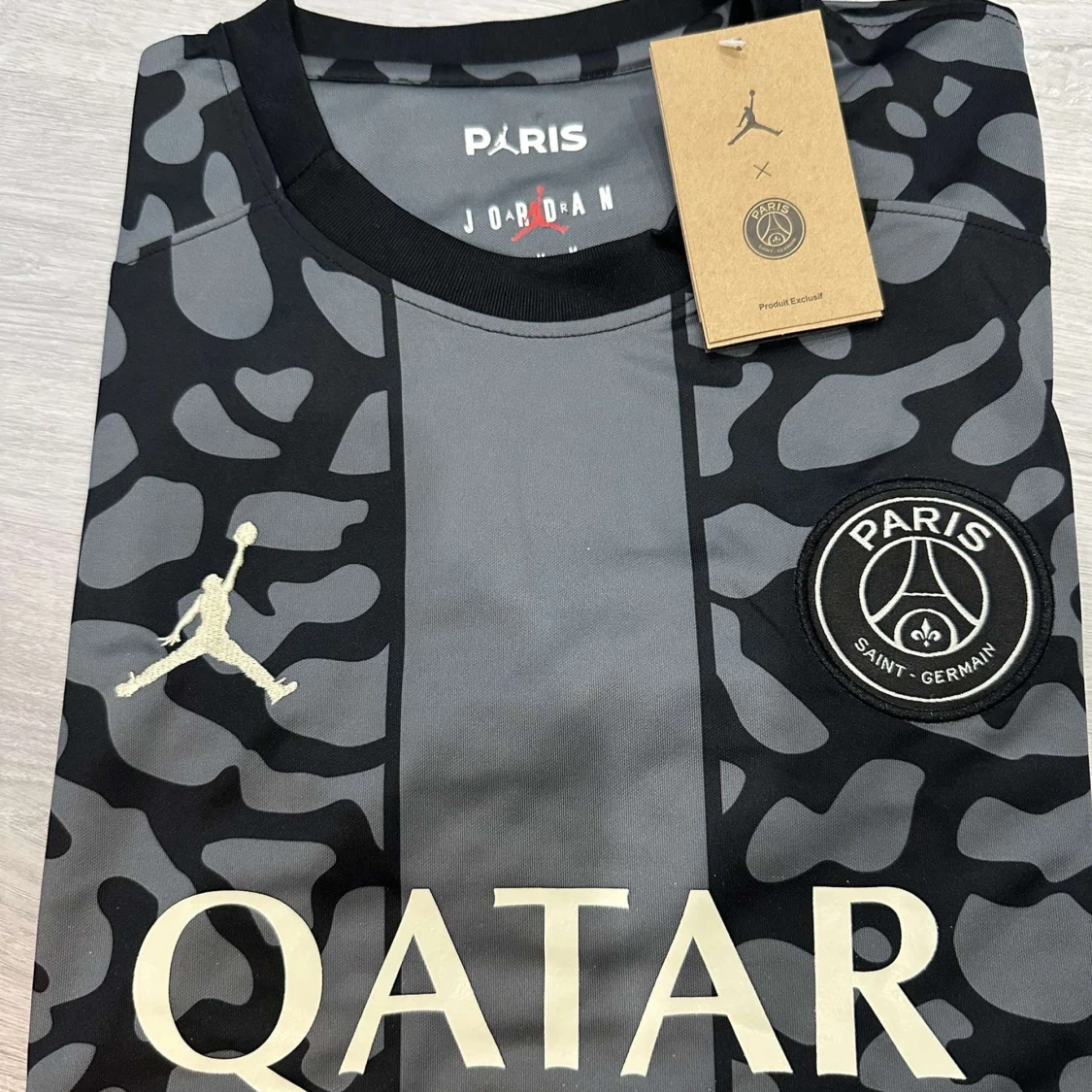 PSG x Jordan svart/grå fotbollströja - 3