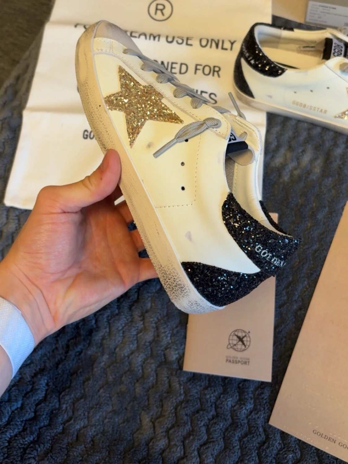 Golden Goose sneakers med glitterstjärna - 3