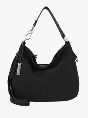 Svart axelväska med fransar - Väska från Suri frey ”ROMY” handväska, mer grå i färgen än vad det ser ut som.