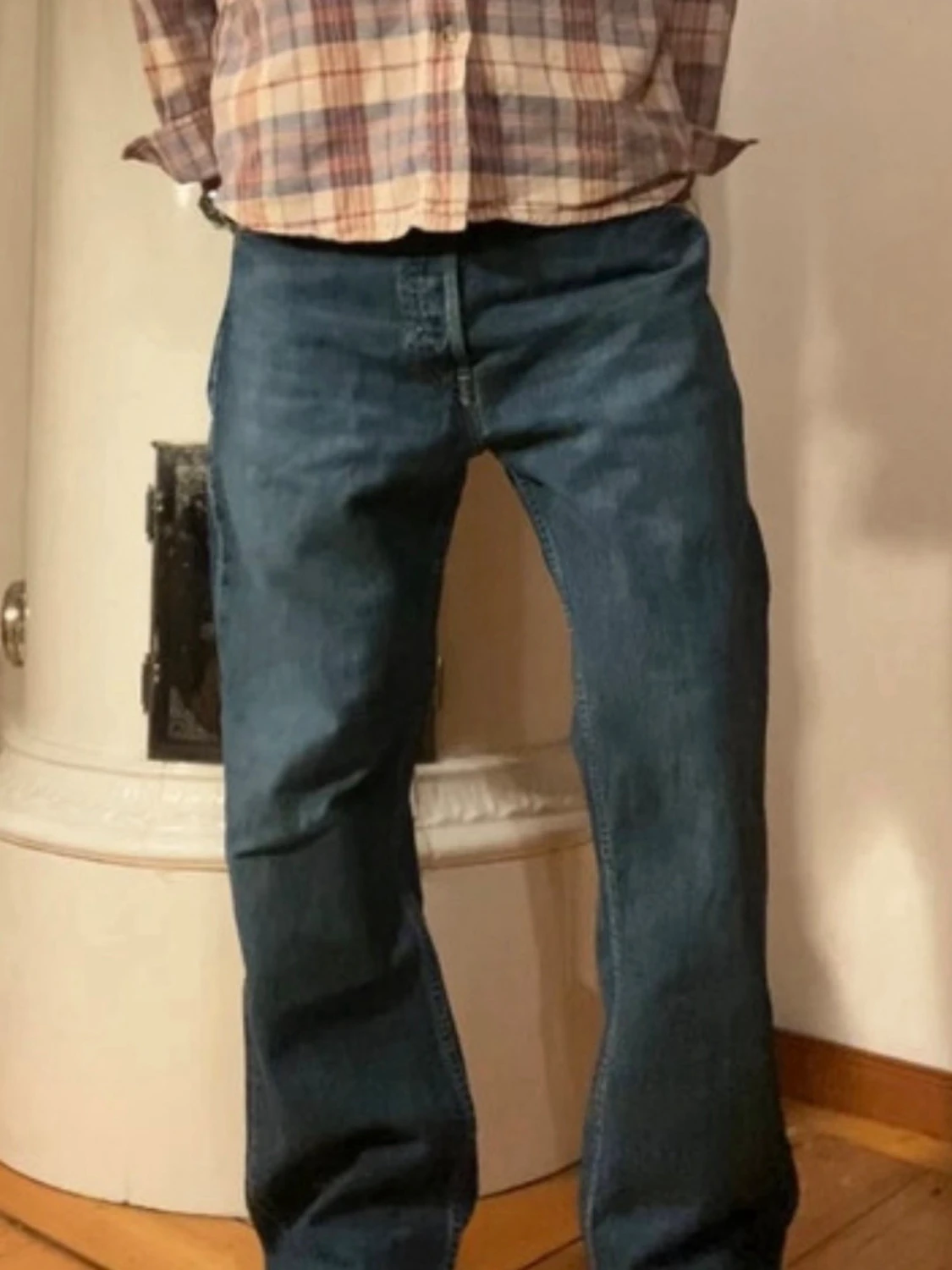Vinted Levis 508 04 straight loose standard deep navy denim - 4