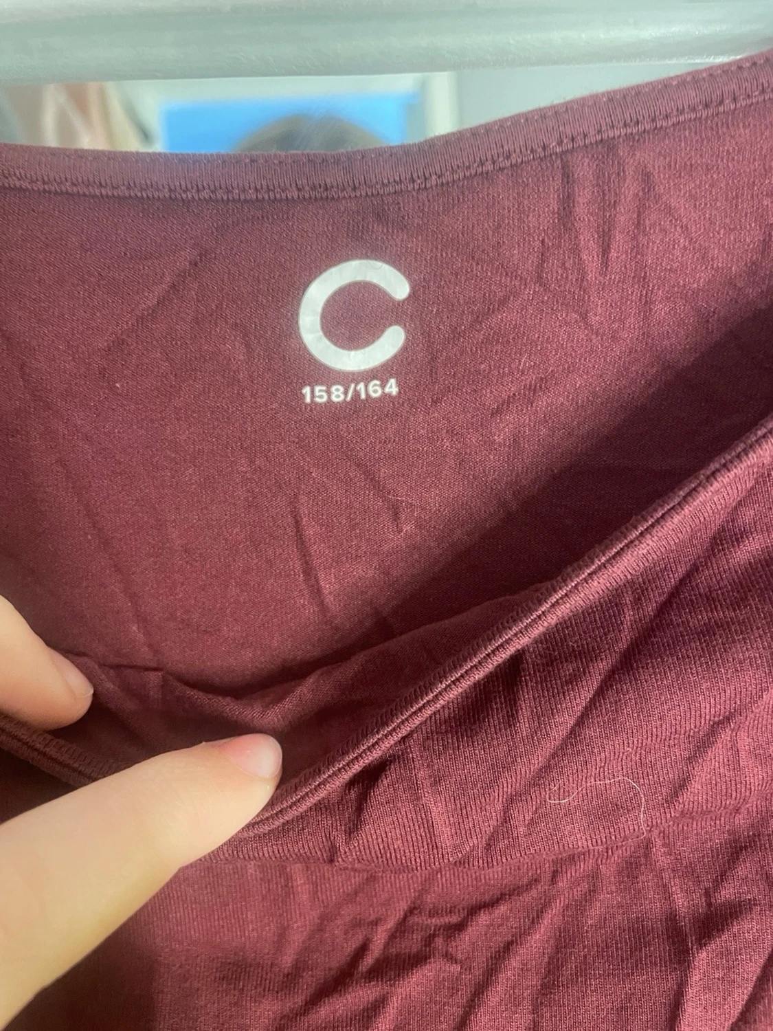 Mörkröd långärmad topp från C - 1
