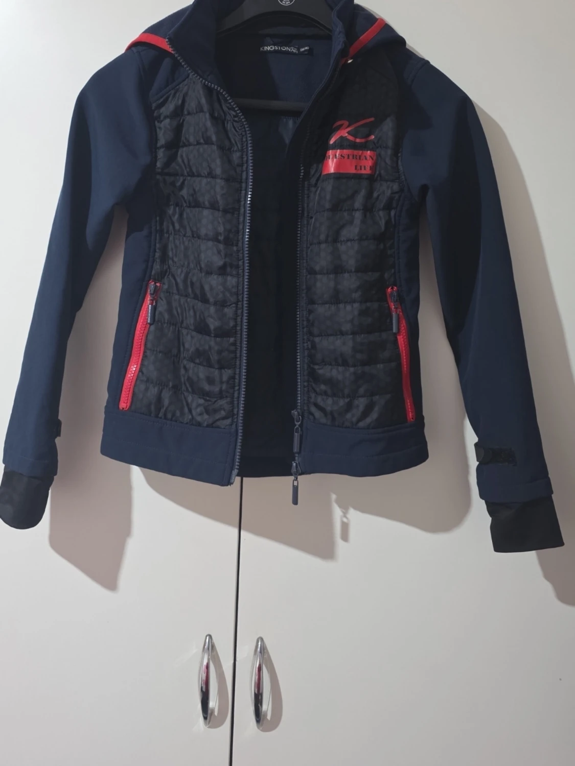 Marinblå quiltad jacka Kingsland - 1