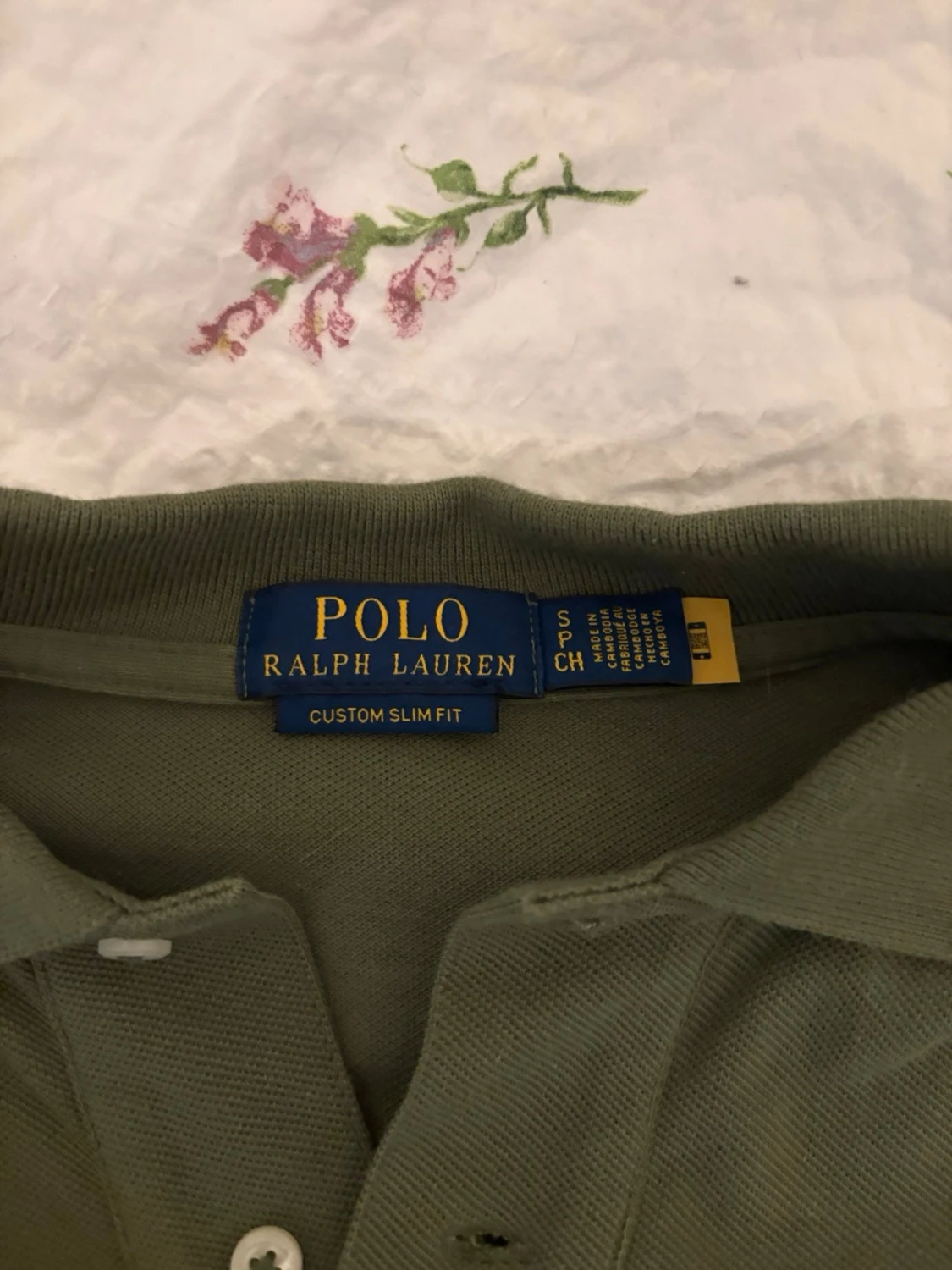 Olivgrön pikétröja från Ralph Lauren - 1