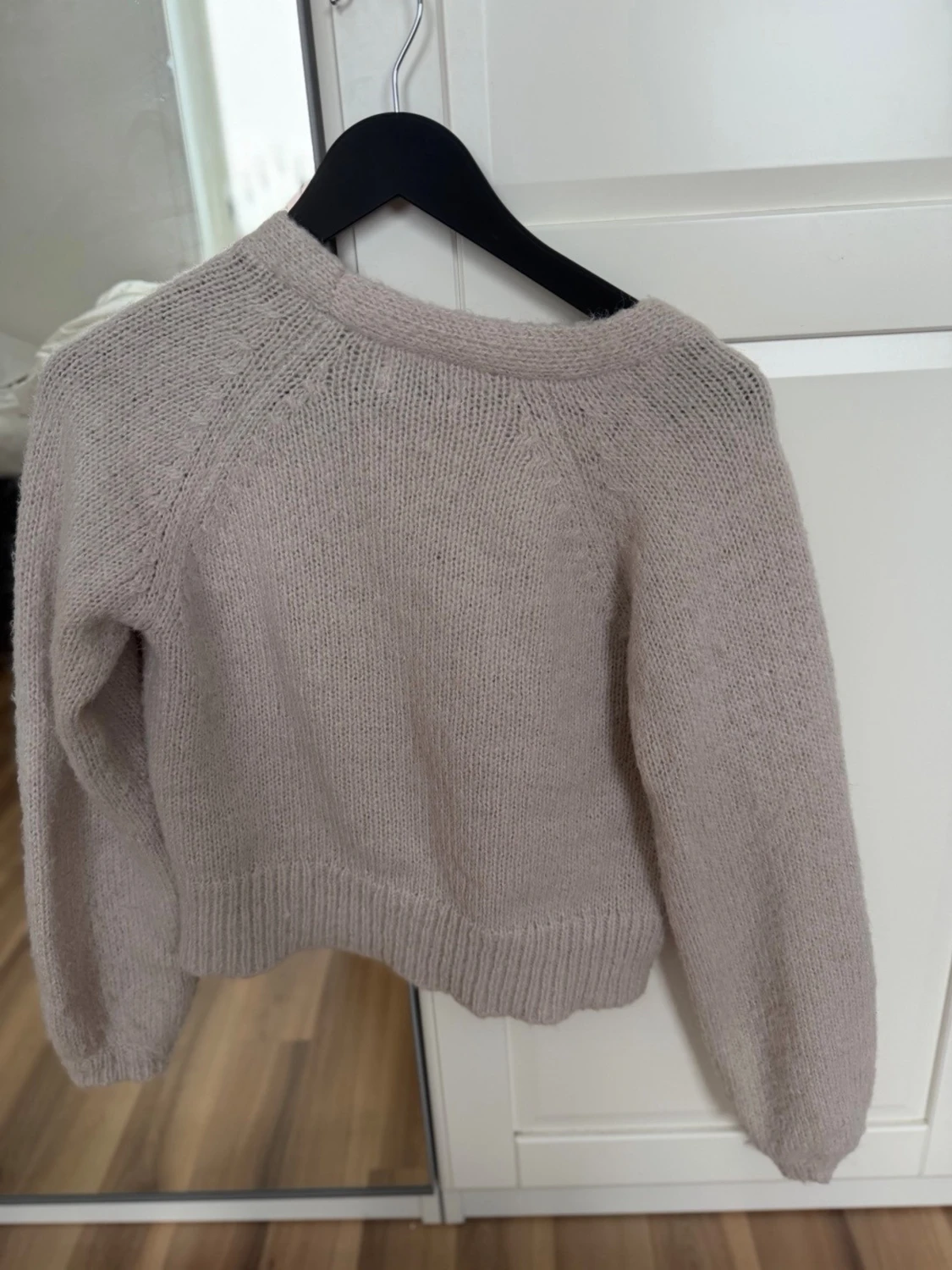 Beige cropped kofta från ONLY - 2
