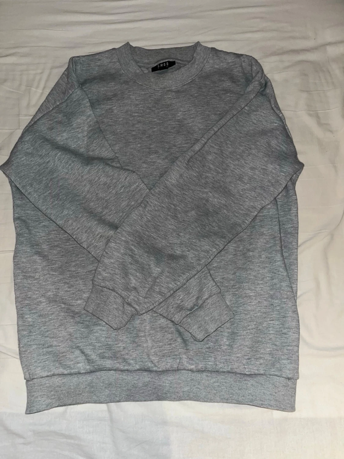 Grå basic sweatshirt från SMOG
