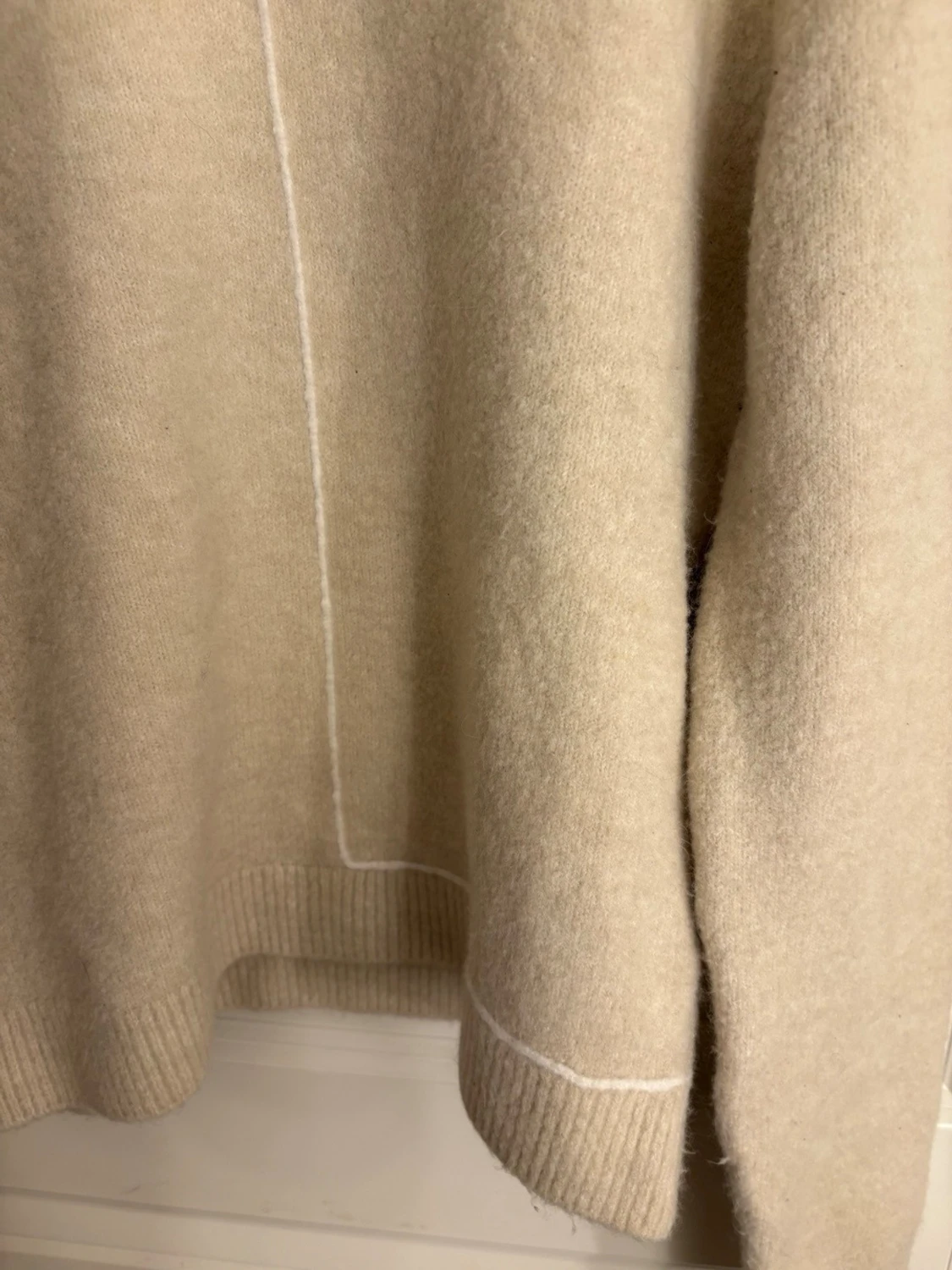 Beige stickad tröja från ZARA - 4