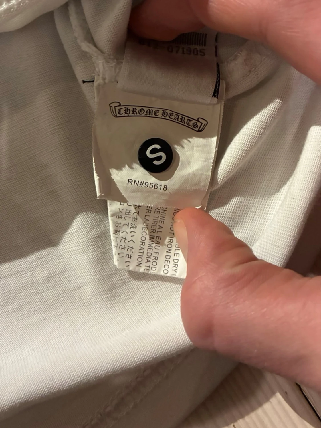 Chrome Hearts svartvit långärmad tröja - 1