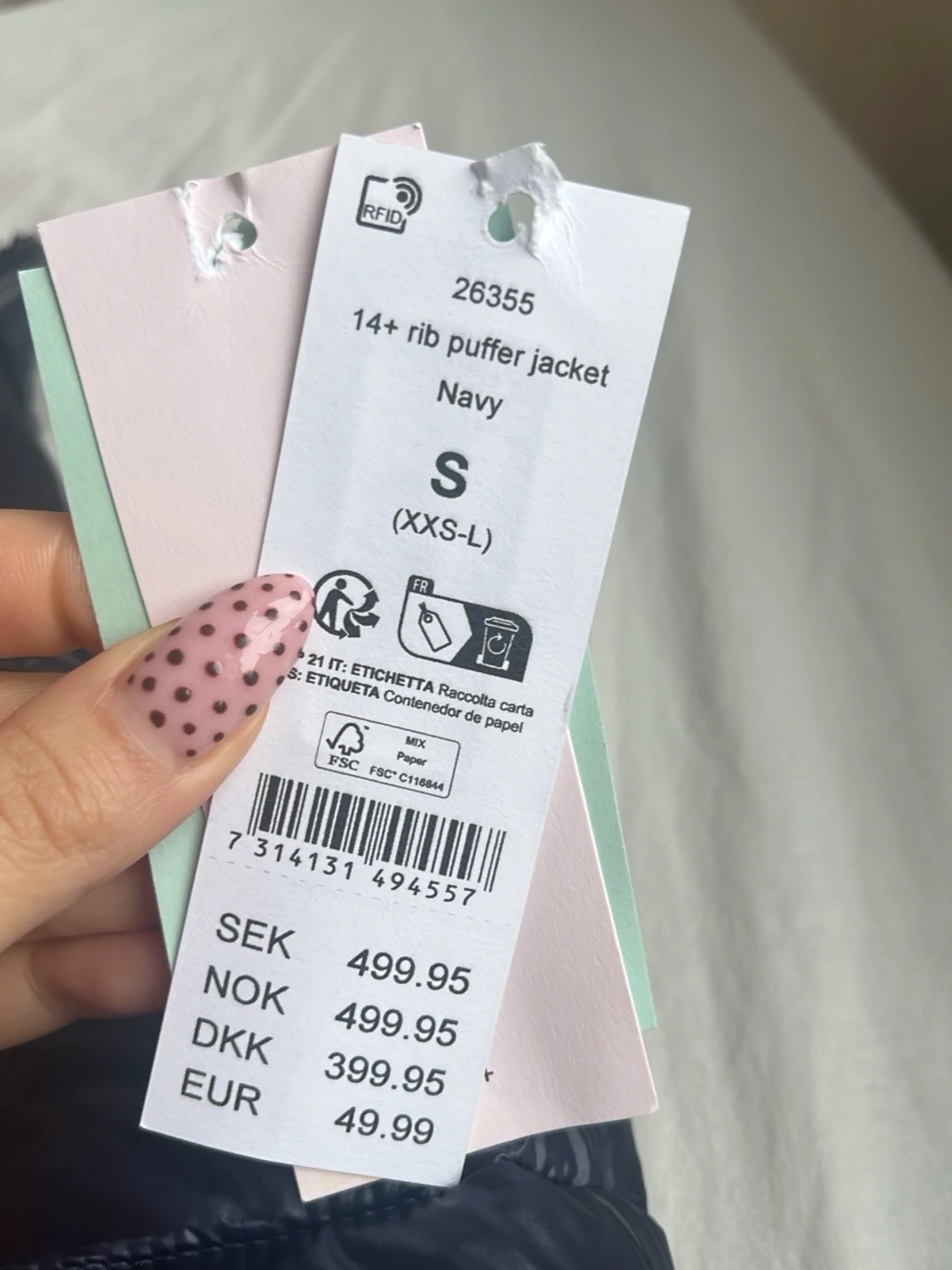 Rib puffer jacket från Gina - 1