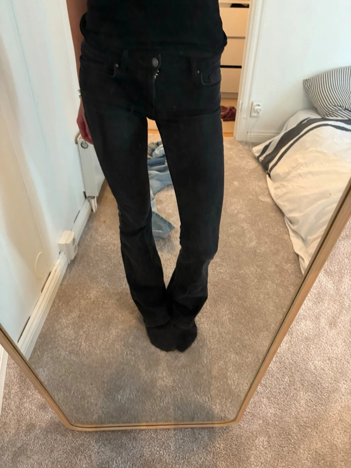 Svarta bootcut jeans från ONLY