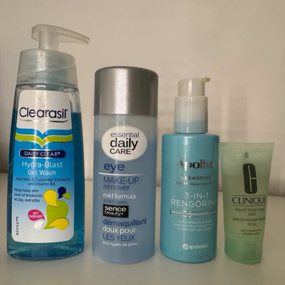 Hudvårdsrengöring och sminkborttagning