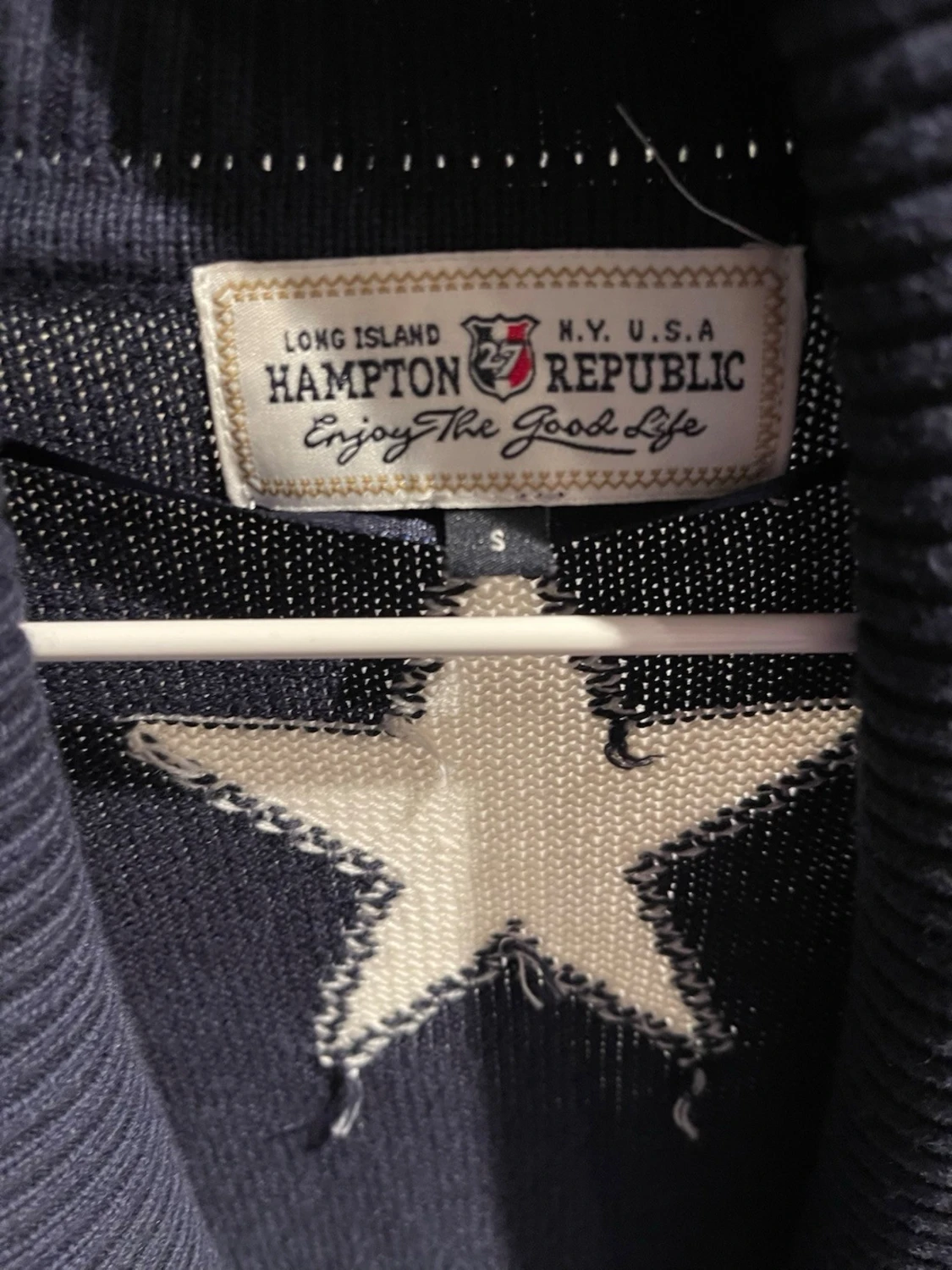 Mörkblå kofta  med stjärna - 3