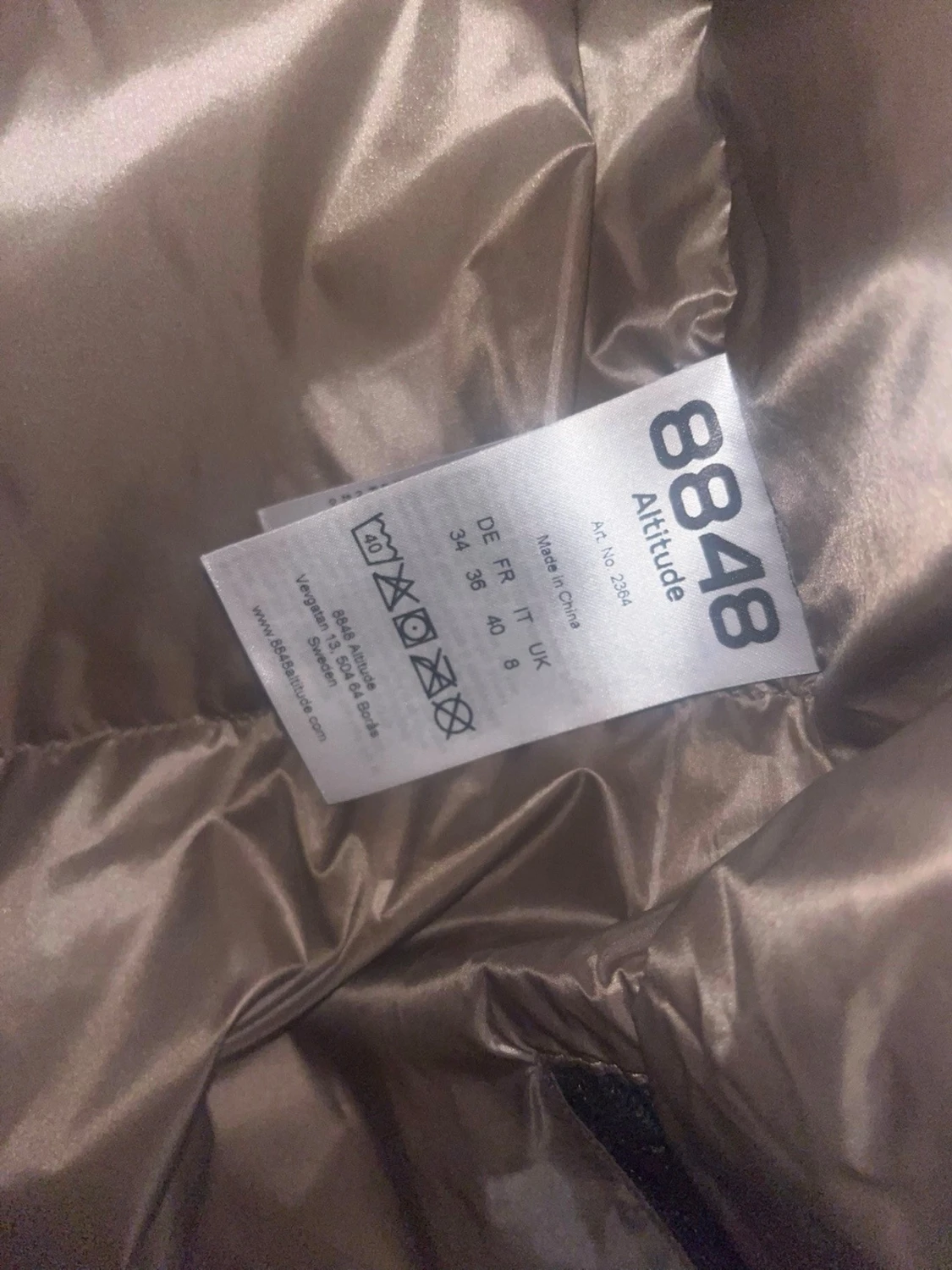 Lång brun dunjacka från 8848 Altitude - 4