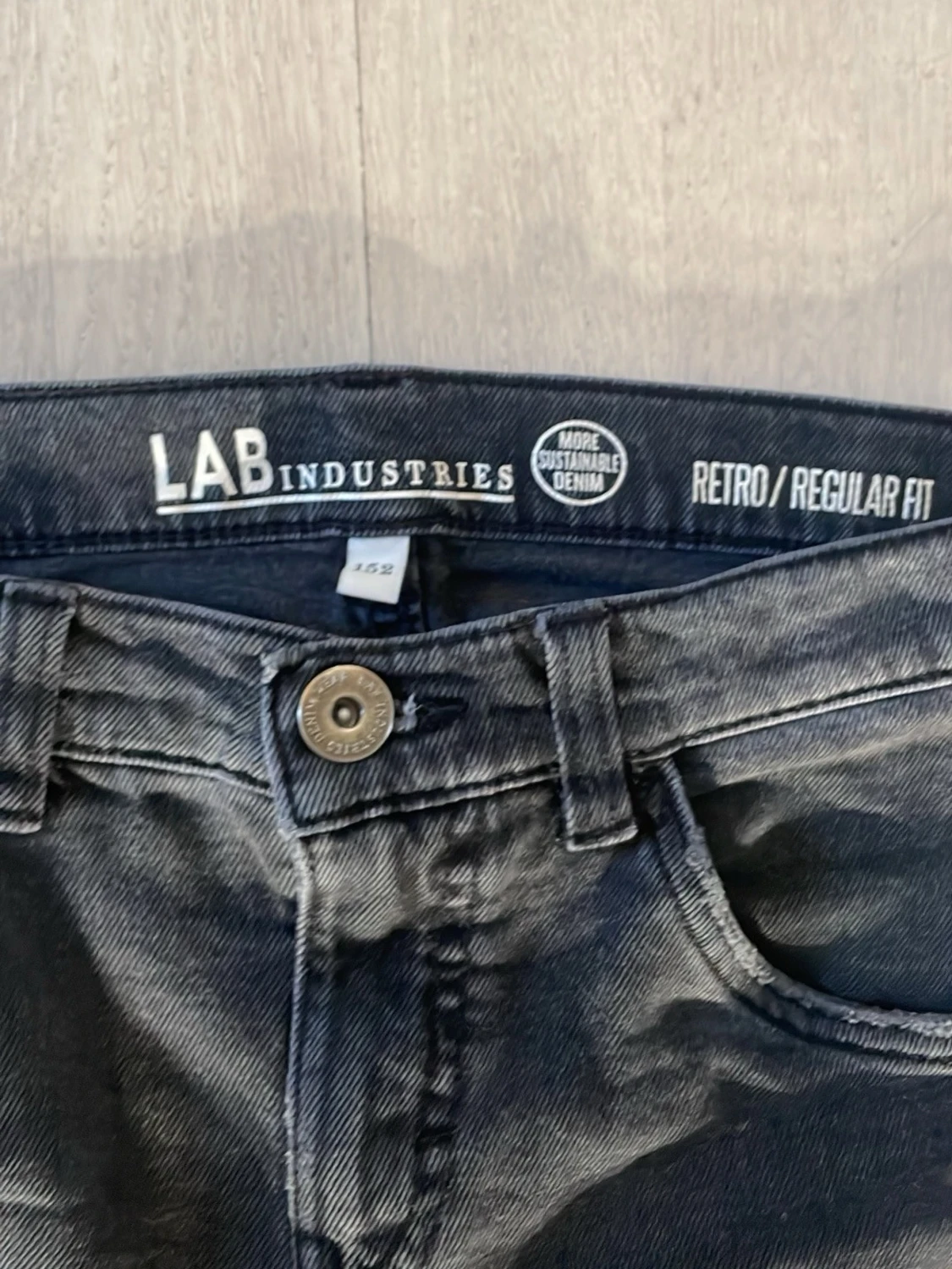 Svarta raka jeans - 2