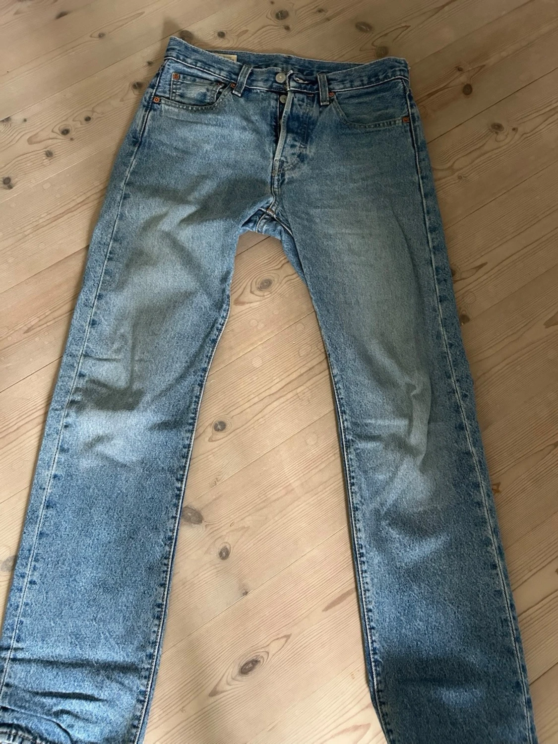 Levi's ljusblå raka jeans - 1