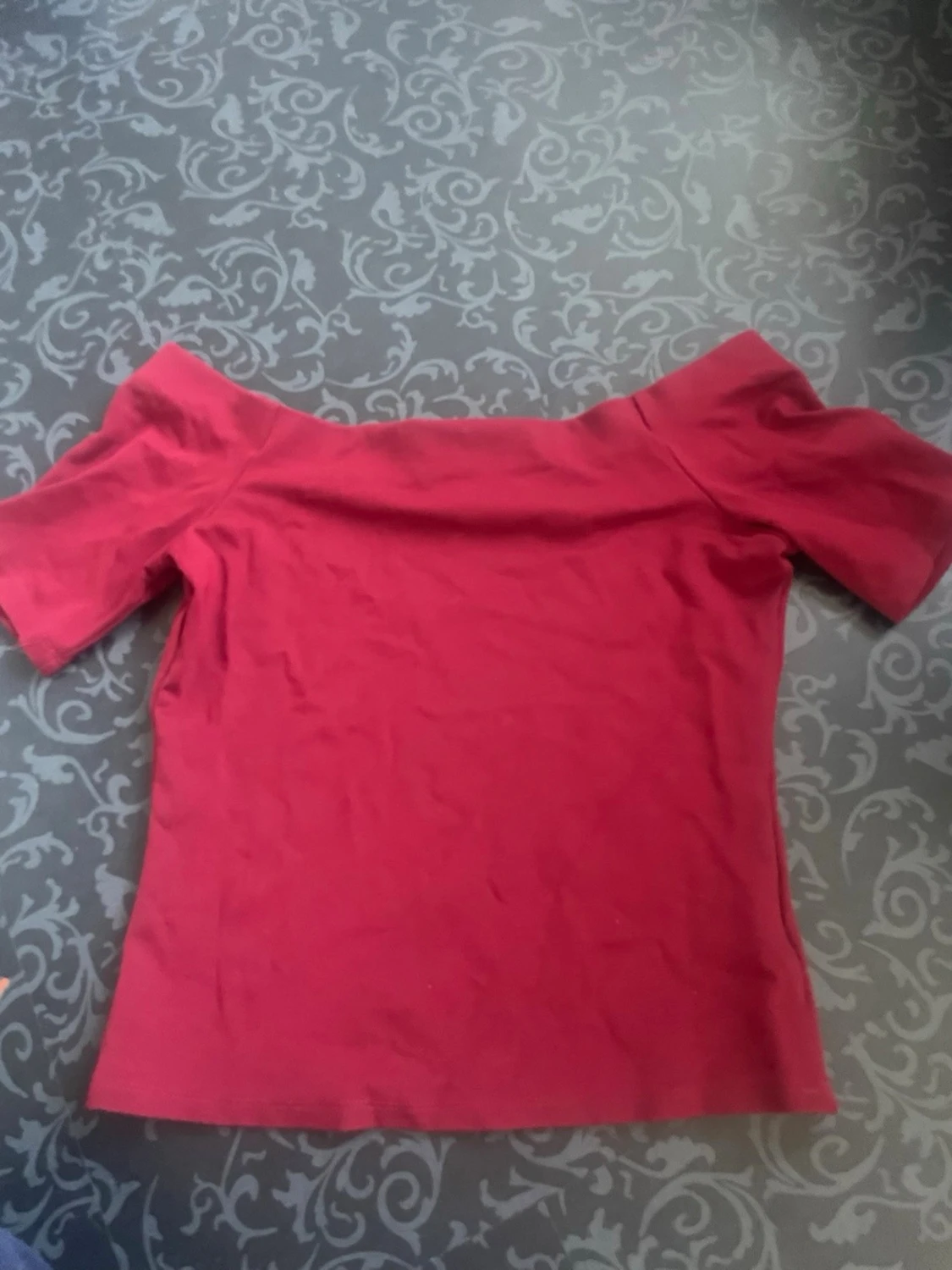 Röd off shoulder topp - 1