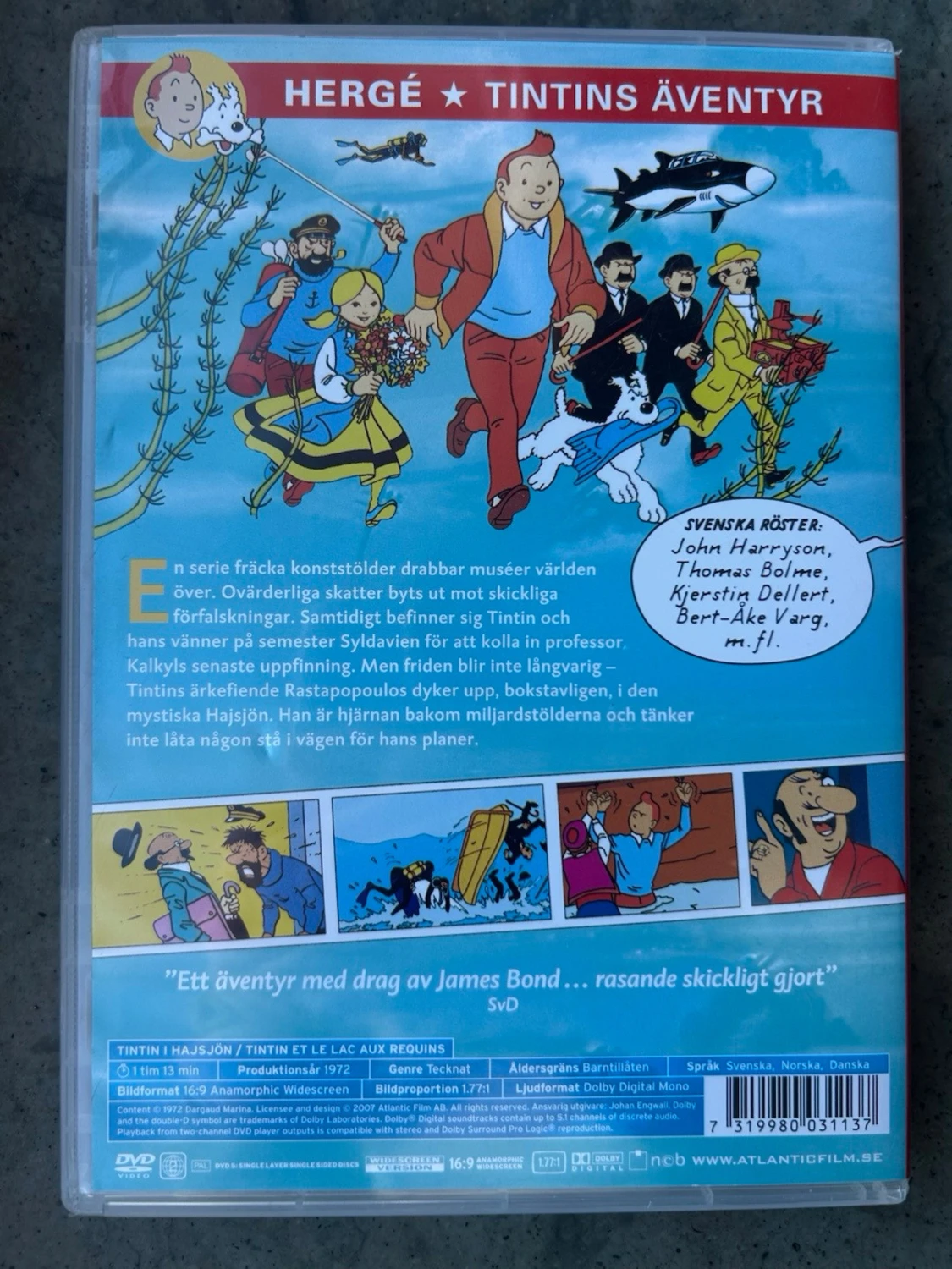 Tintin i hajsjön dvd - 1