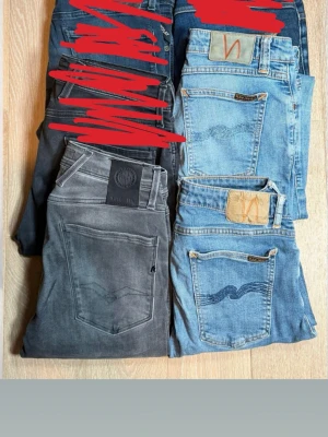 Replay & Nudie bulk - 3x Replay jeans 3x Nudie jeans  Storlekarna w27-w32