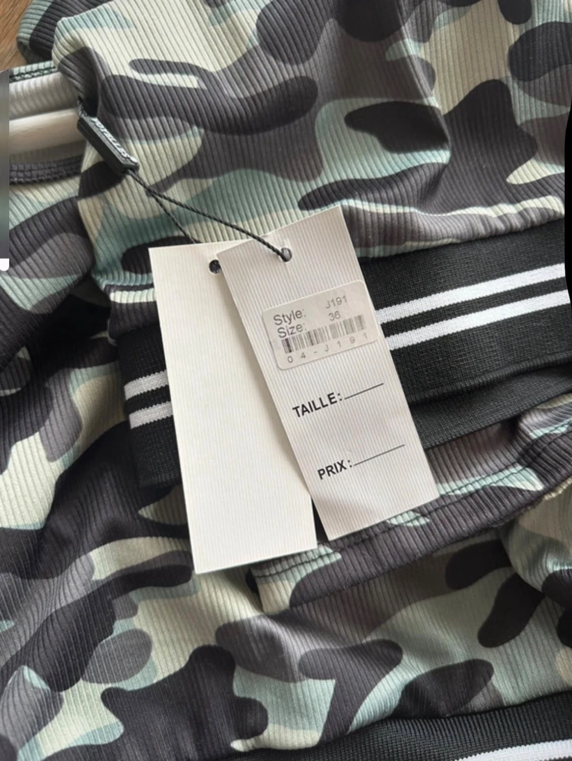 Camo set med långärmad crop top - 3
