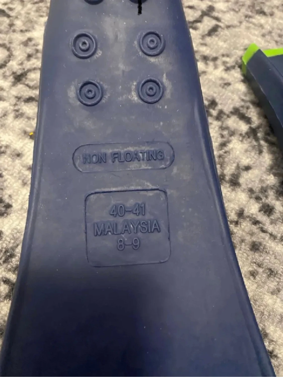 Blå simfenor med gröna detaljer - 1