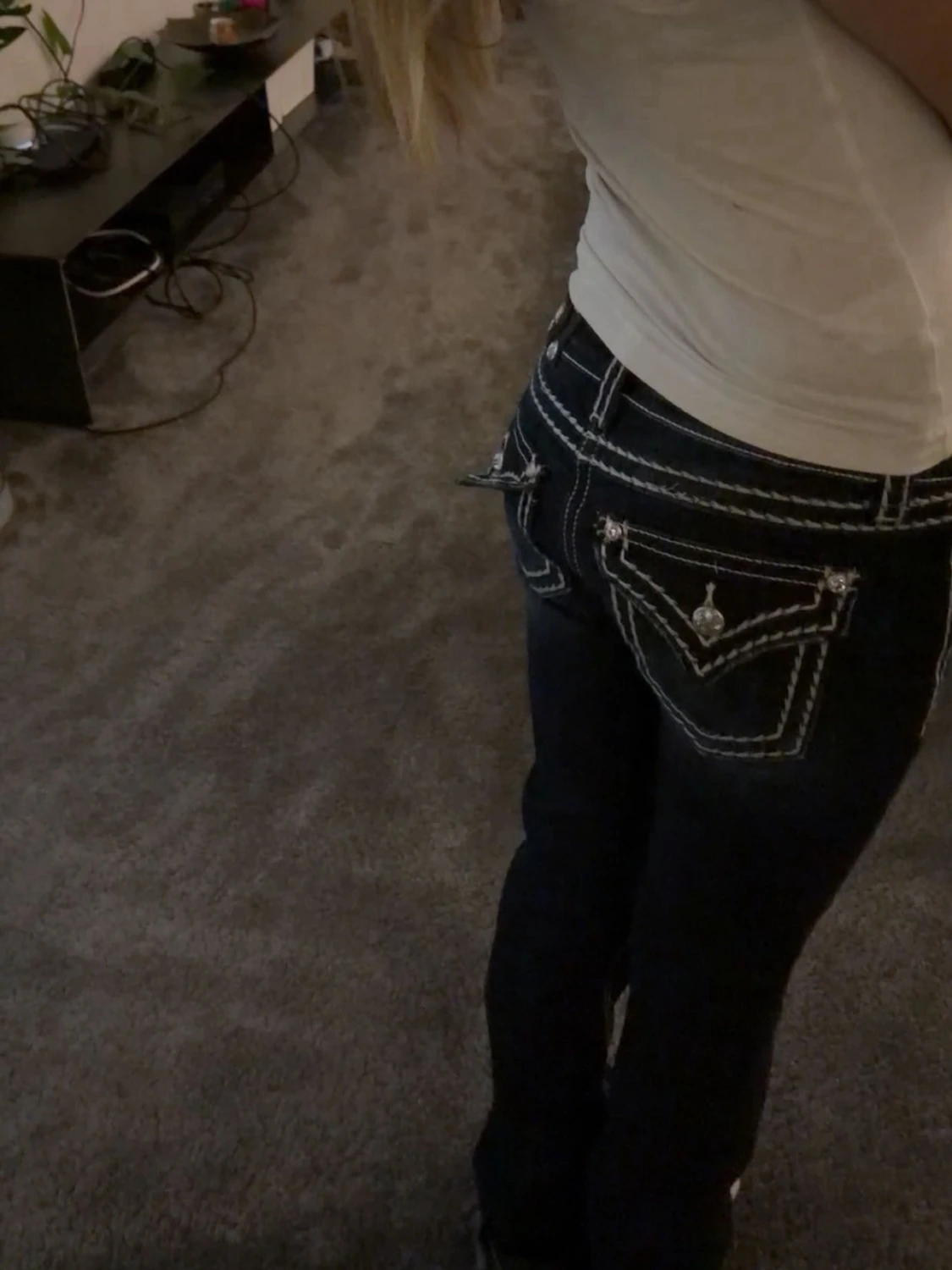 Mörkblå Miss me jeans - 1