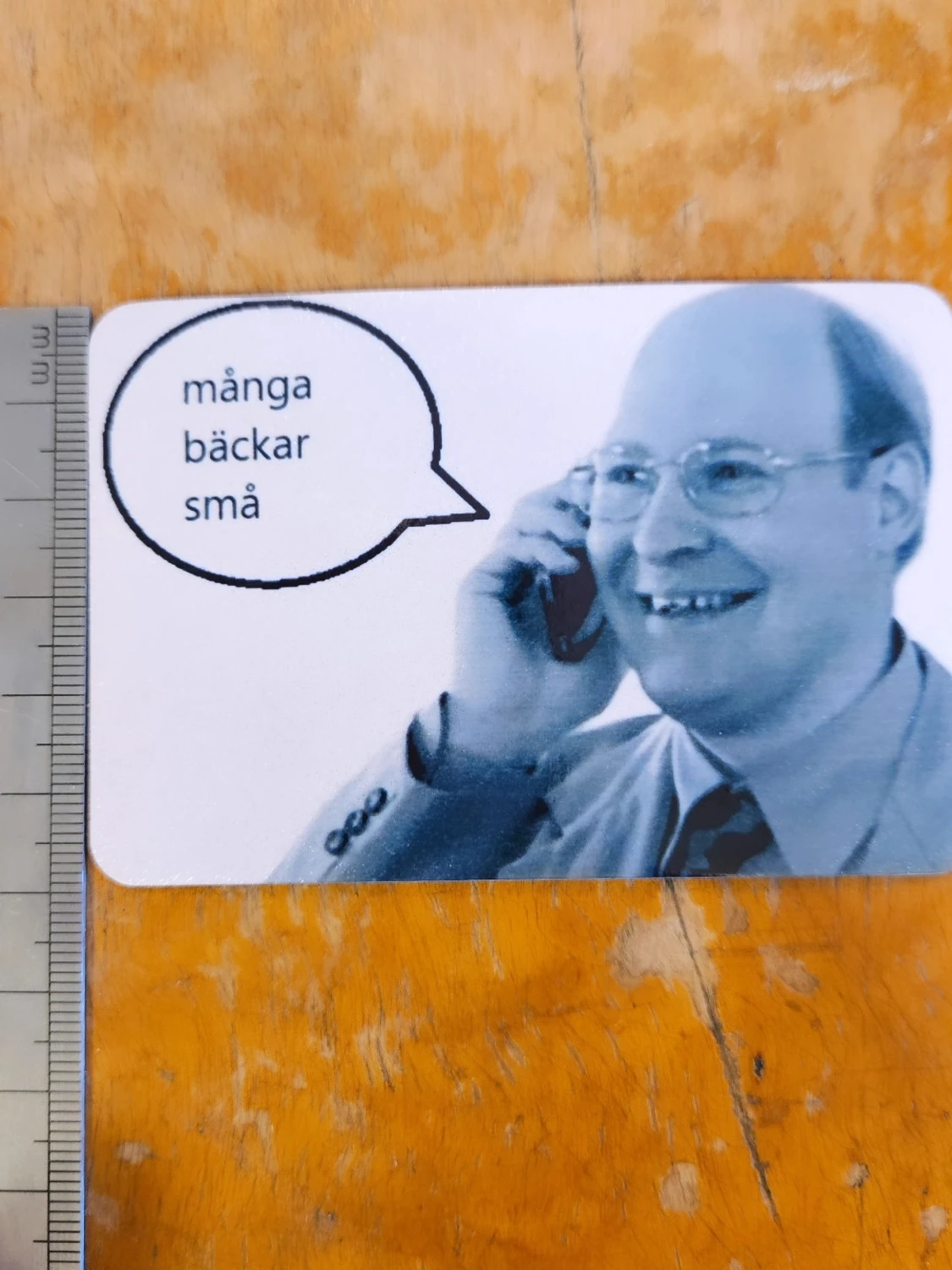 Kylskåpsmagnet med rolig Solsidan tema - 1