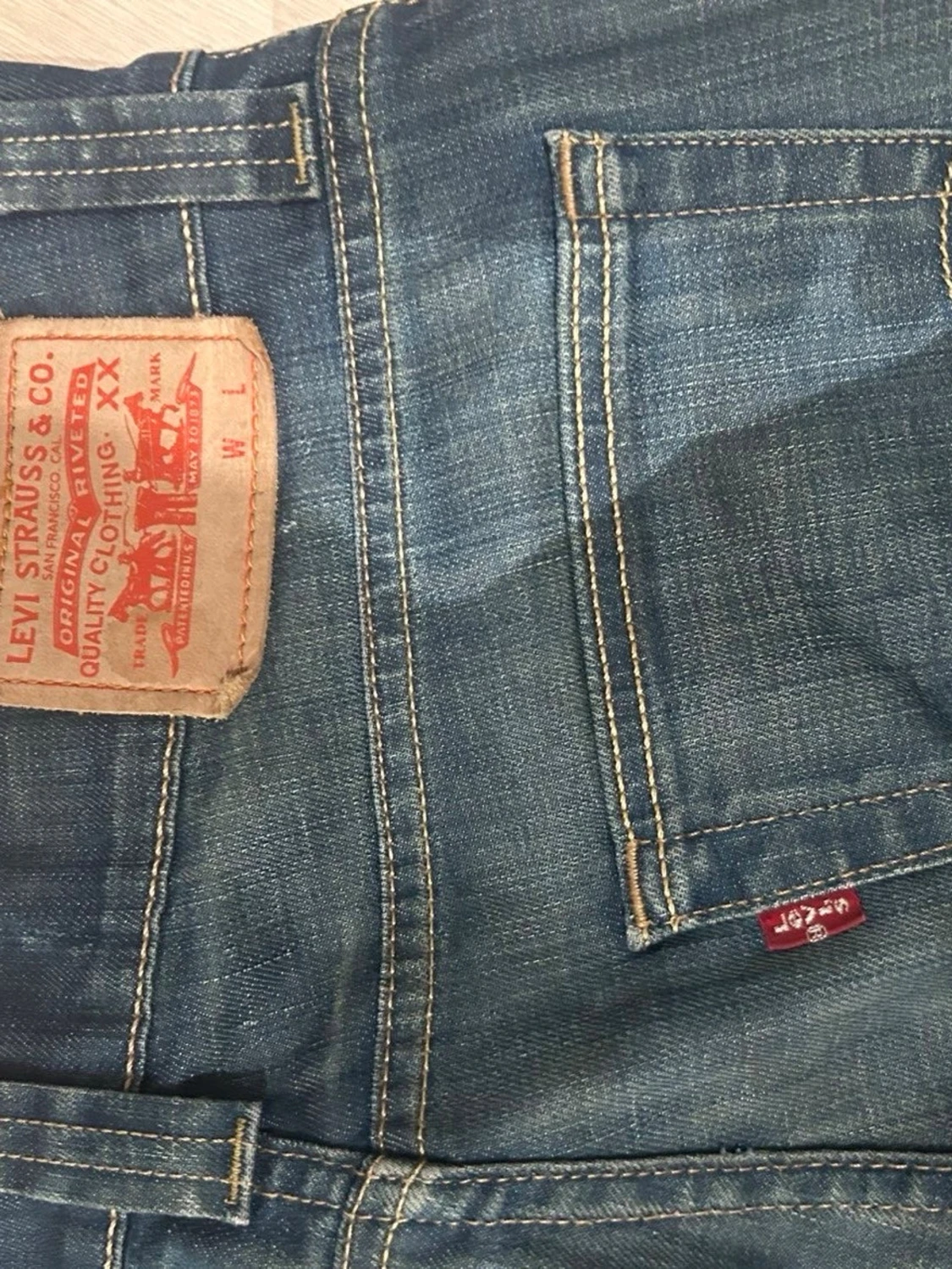 Levi's blå raka jeans - 2