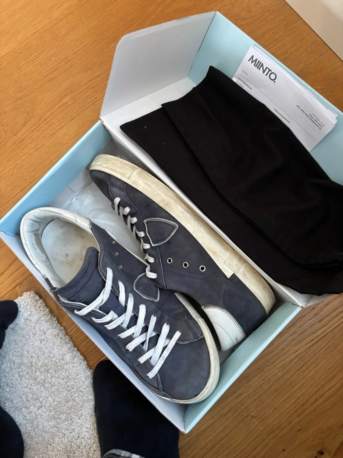 Philippe Model mörkblå sneakers