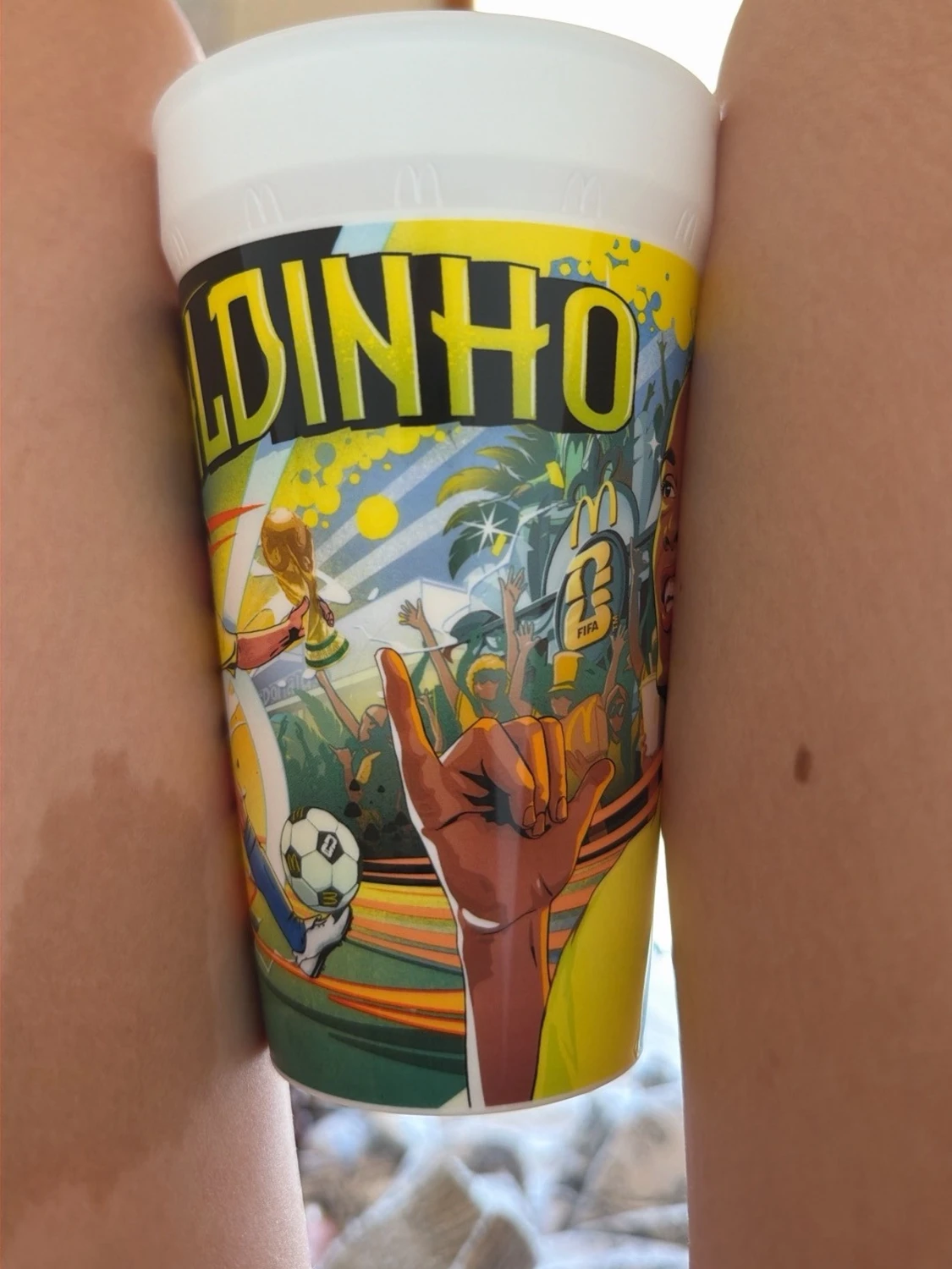 World cup plastmugg med Ronaldinho  - 1