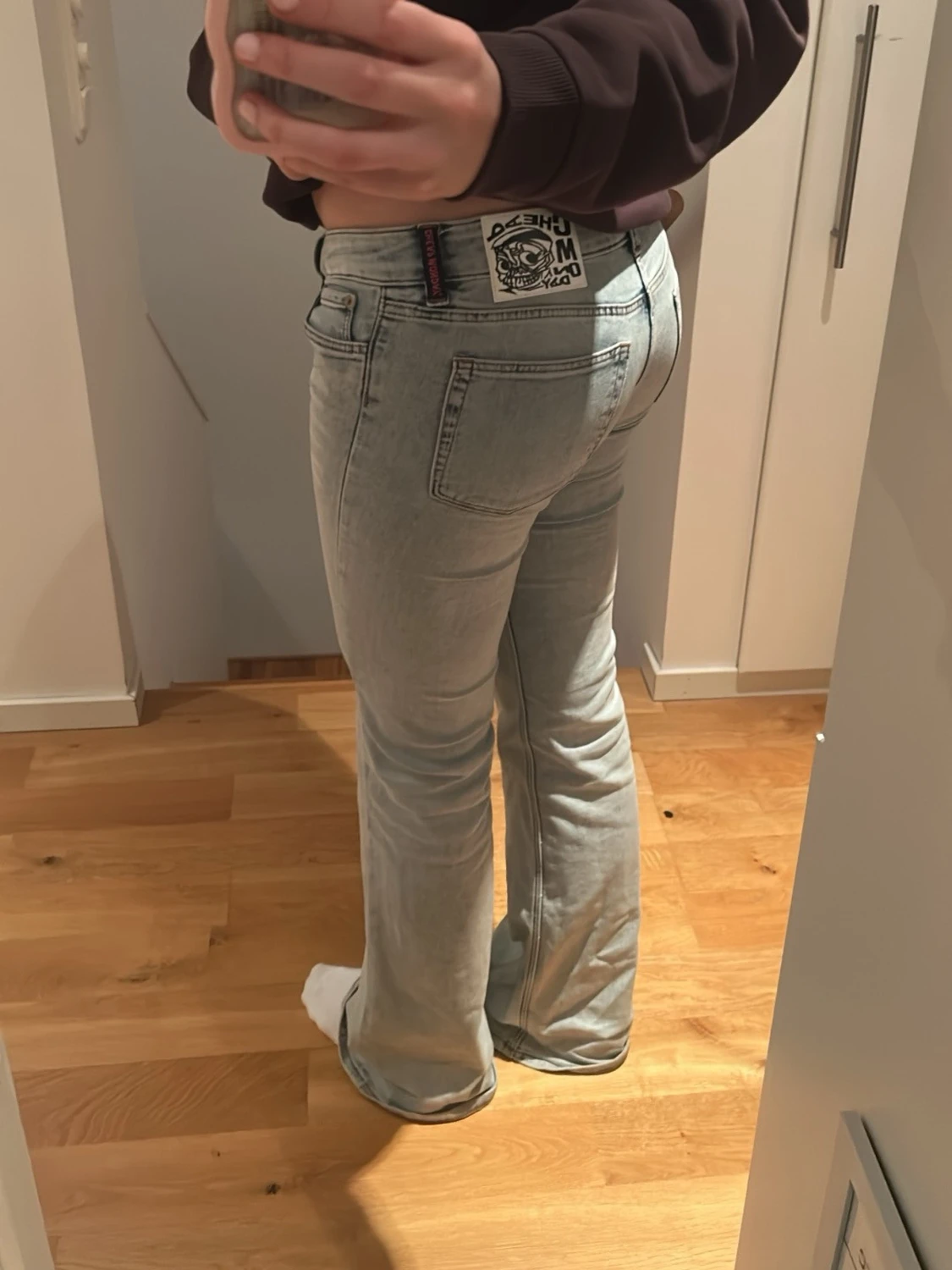 Ljusblå bootcut jeans från Cheap Monday - 1