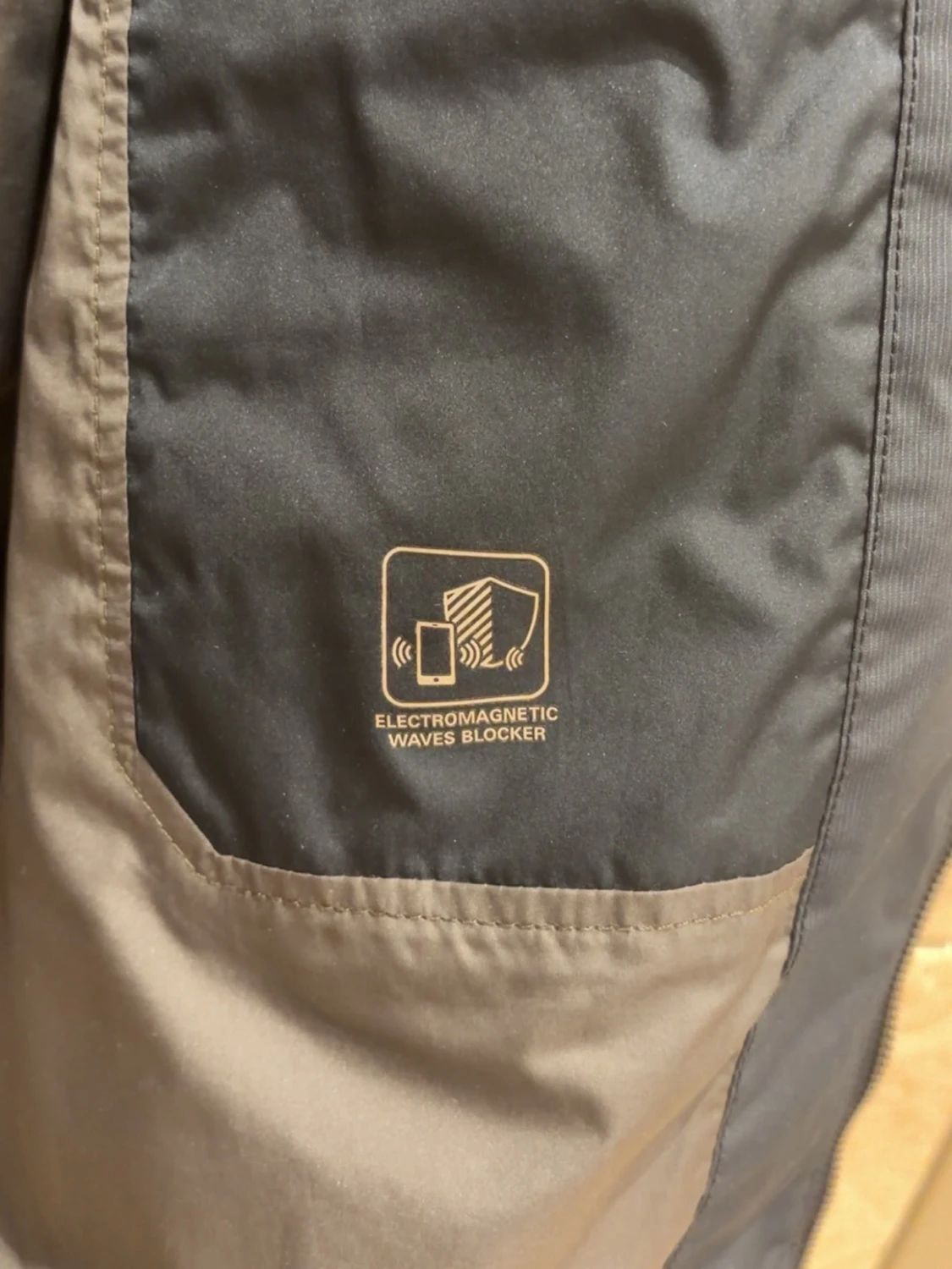 Mörkblå vindjacka med ståkrage - 4