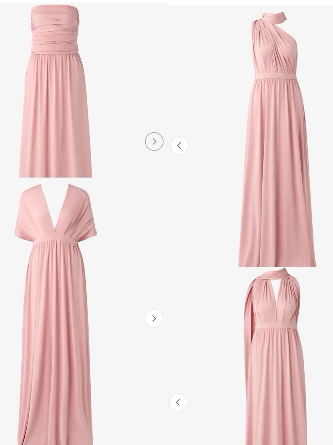 By Malina - Lola Multiway Maxi Dress – blush pink, wrap style - 1