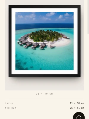 Maldives - Du som gillar att resa!! Här är en poster gjort på (170 GSM MATTPAPPER). Postern kommer med eller utan träram i olika färger samt olika storlekar vilket gör att priset varieras. På Apollouf.com/ Finns även mycket mer på hemsidan/ Skriv i DM vid köp!!