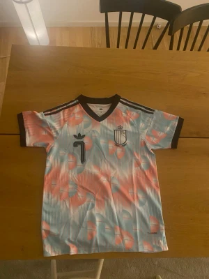 Adidas retro fotbollströja pastell - Säljer en VM 2026 Belgien tröja med även De Bruyne 7 på tröjan. Den är helt ny fick den som present men tänkte sälja den för att den inte passade bra