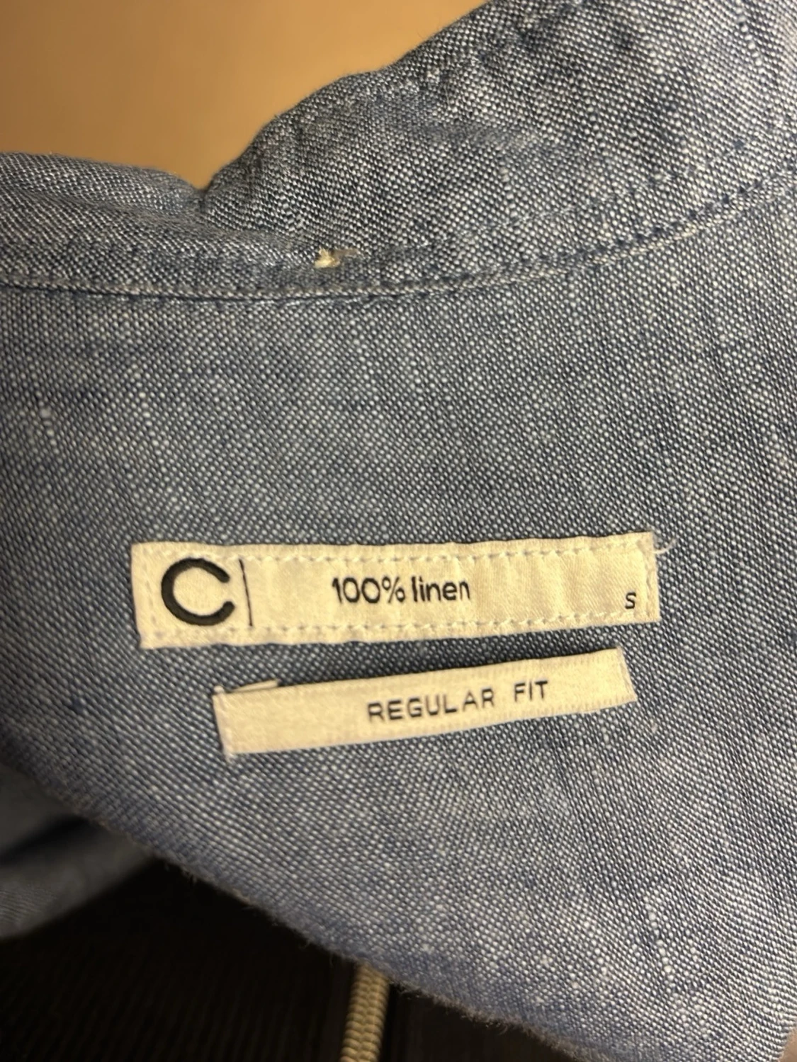 Svart linneskjorta från C - 1
