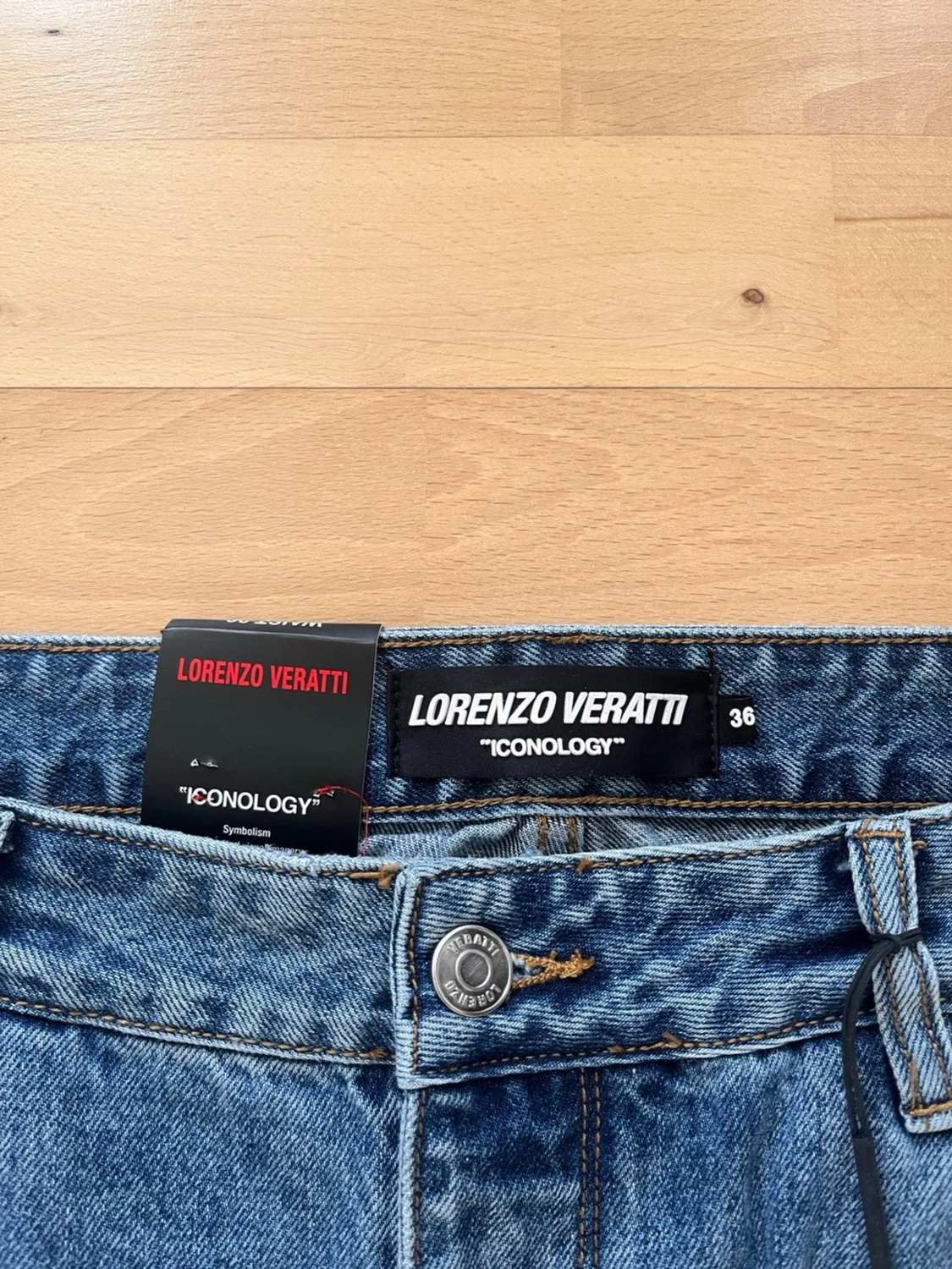 Blå flared jeans Lorenzo Veratti - 1