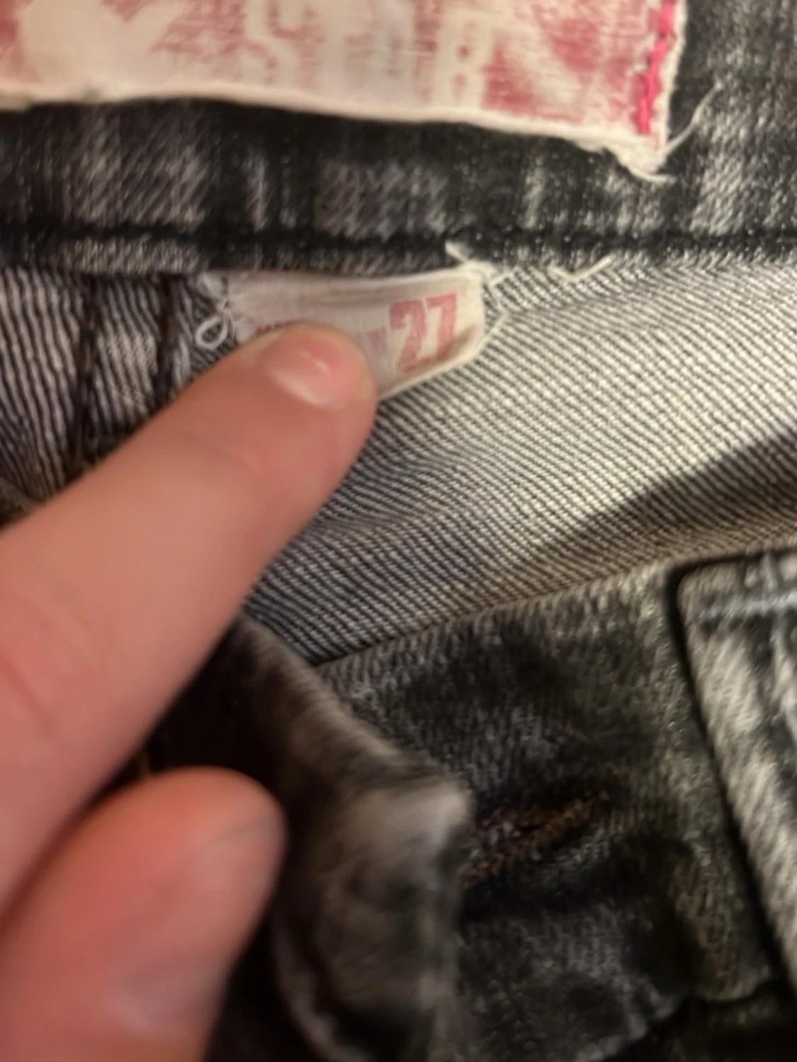 Svarta bootcut jeans med  - 3