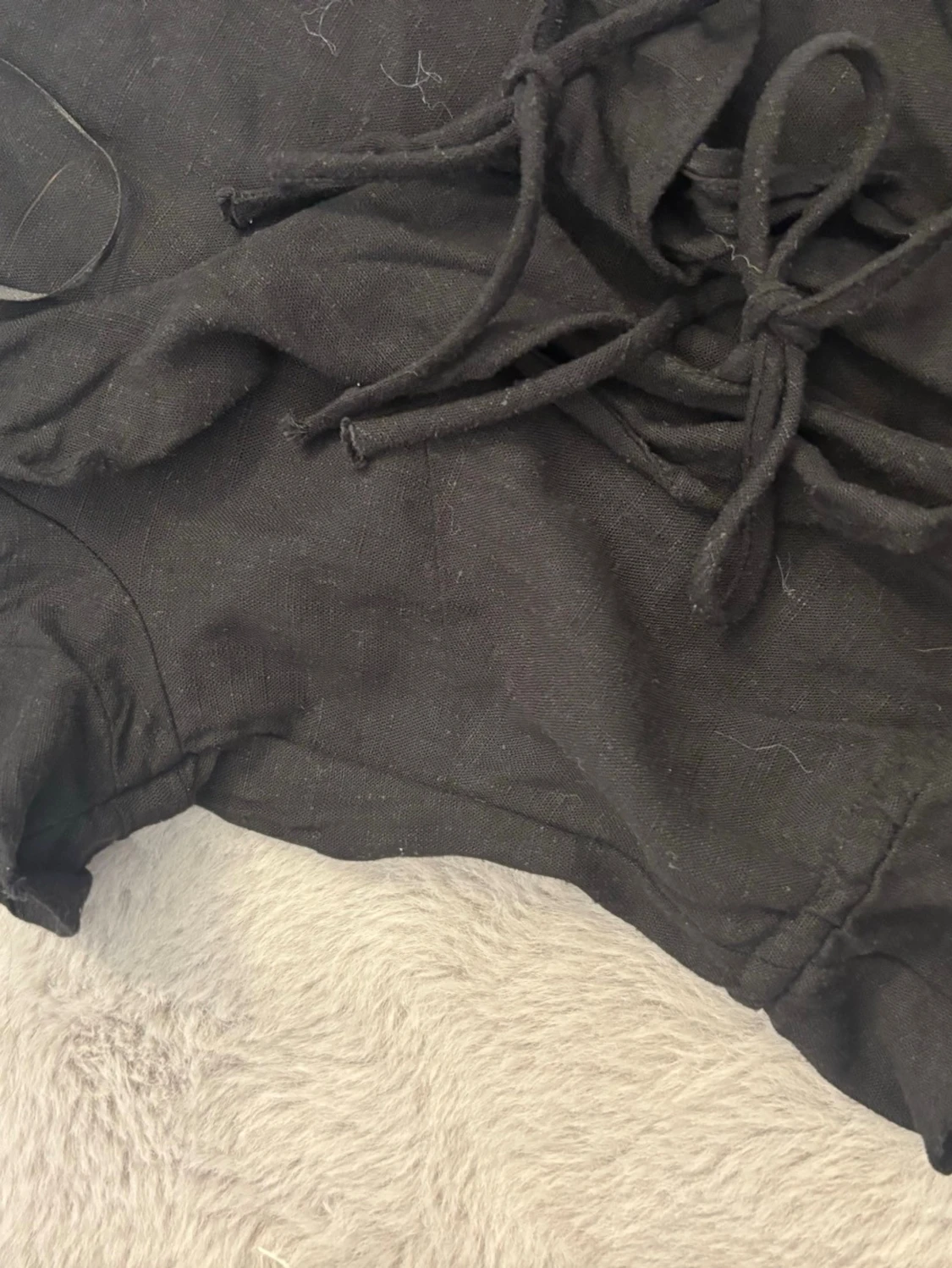 Svart snörad volang - 1