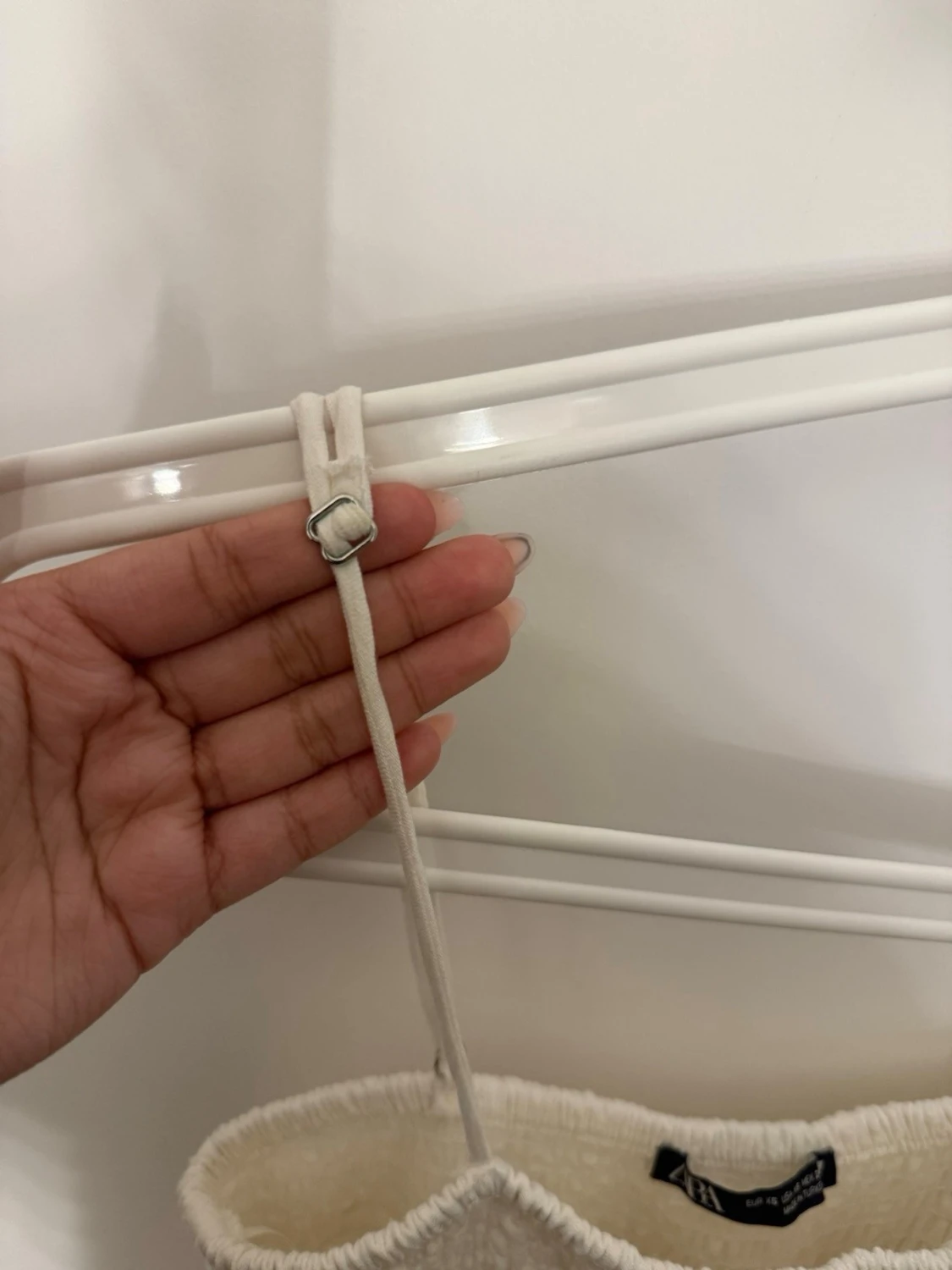 Vit volangklänning  - 3