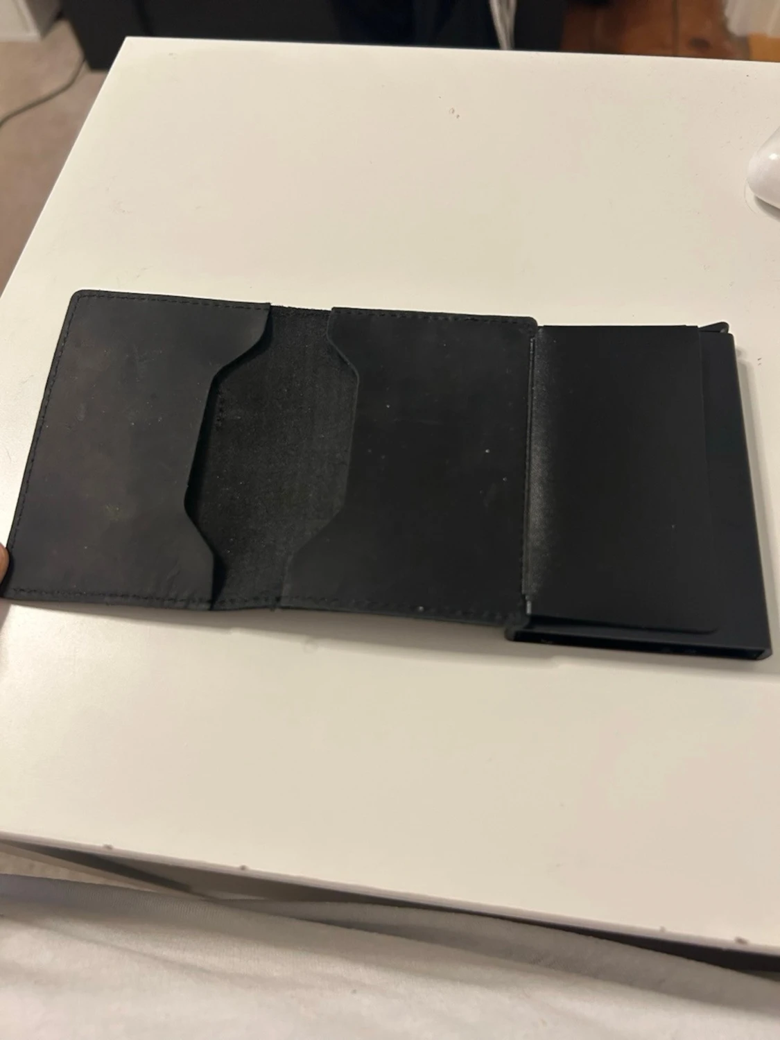 Svart plånbok i läder - 3